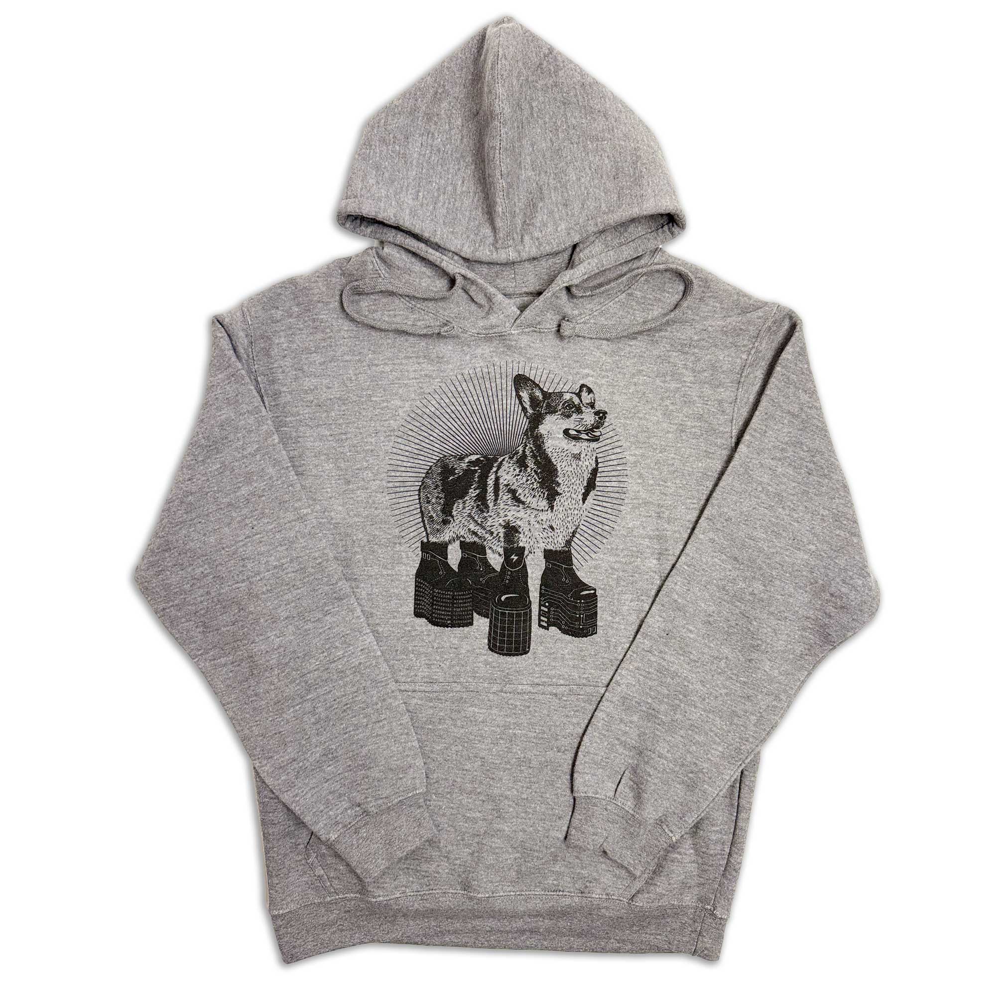 Platform boots Corgi hoodie by STORY SPARK