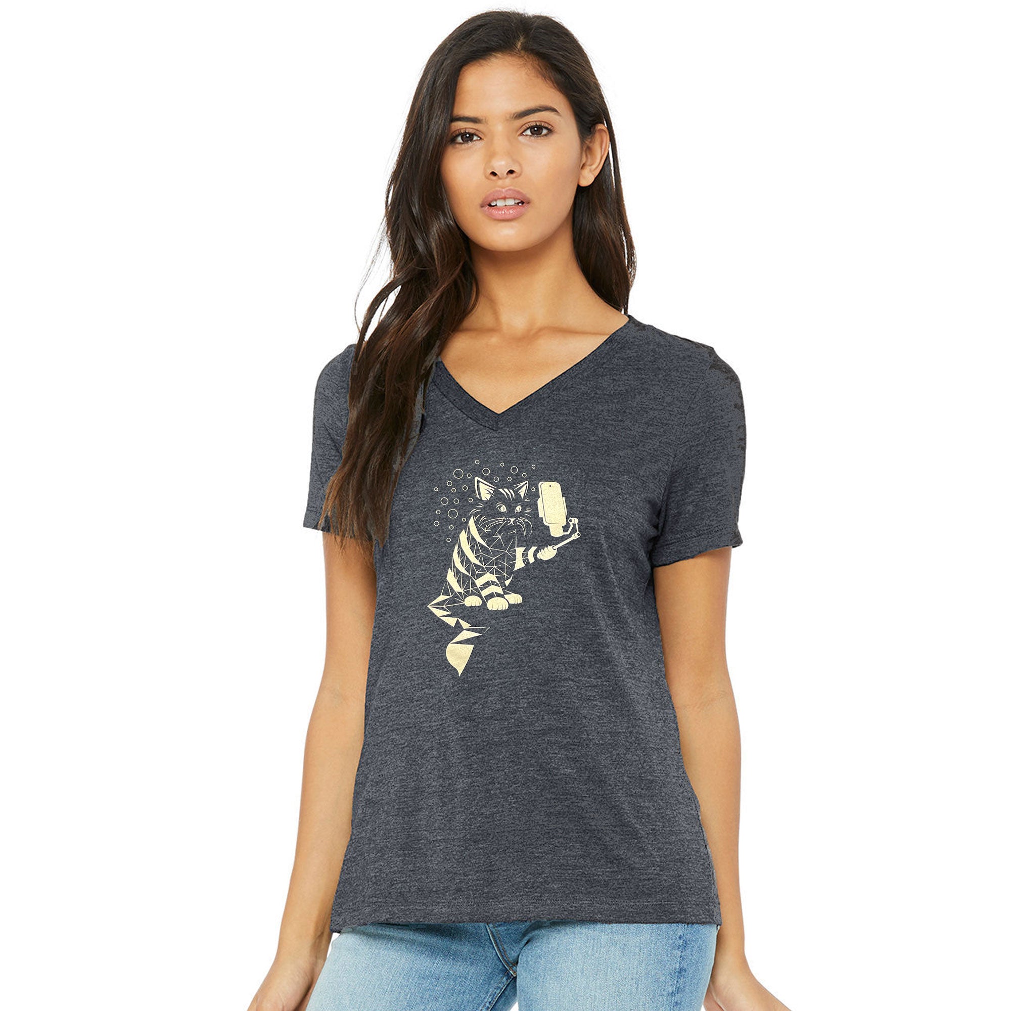 Selfie Cat Women's T-shirt - STORY SPARK