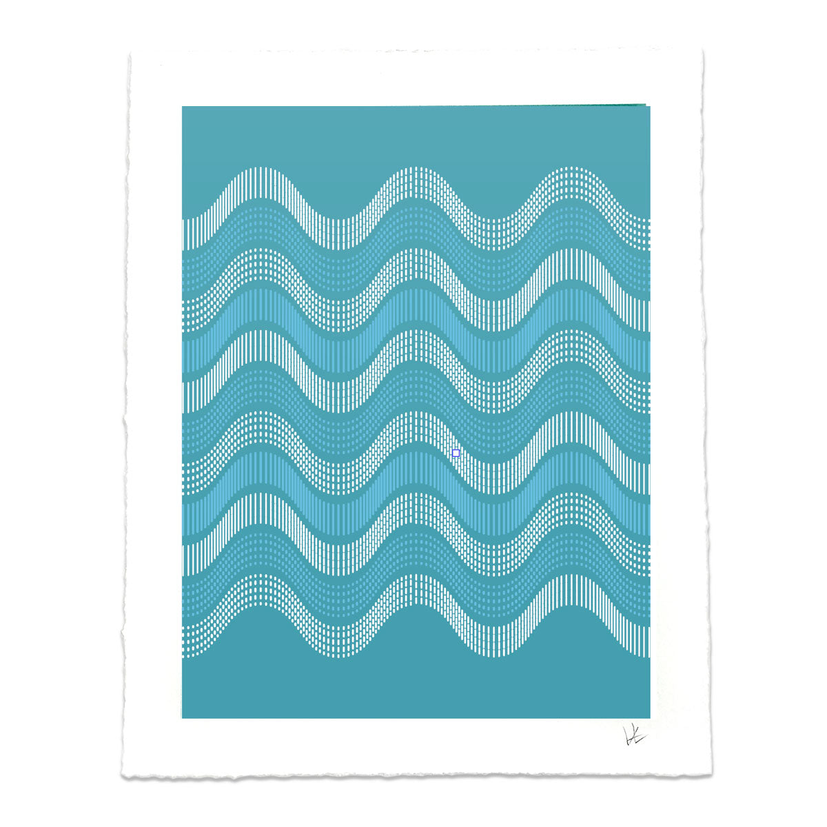Digital waves art print for engineers | Story Spark