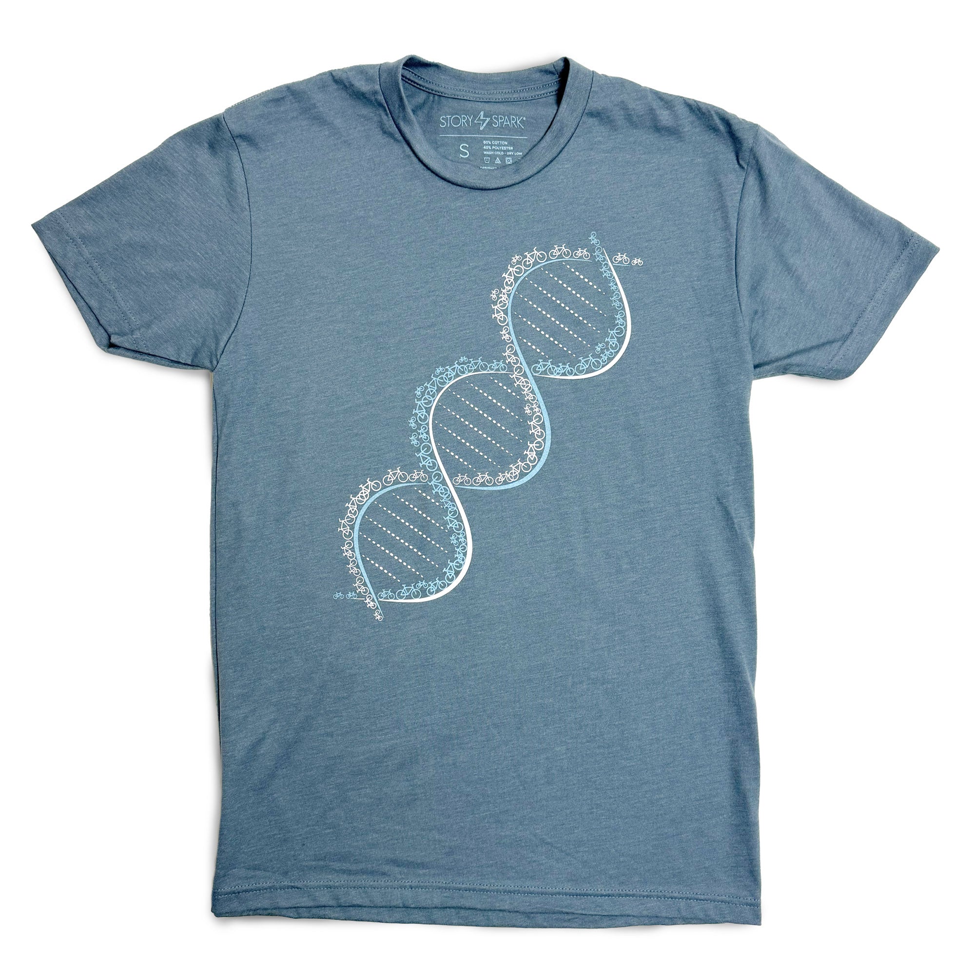 DNA Bike Shirt in Slate blue - STORY SPARK