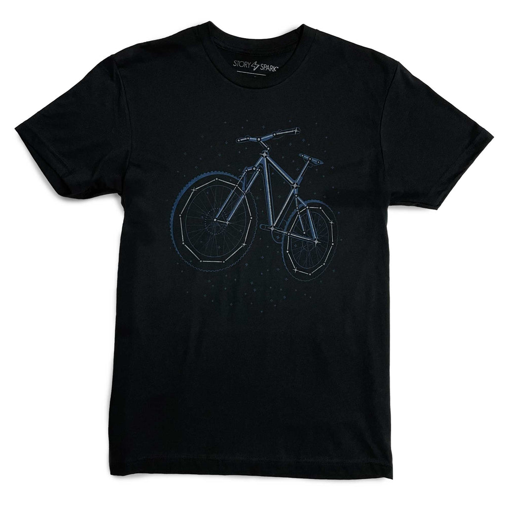 Constellation Road Bike Graphic T-shirt for Cyclists and Astronomers