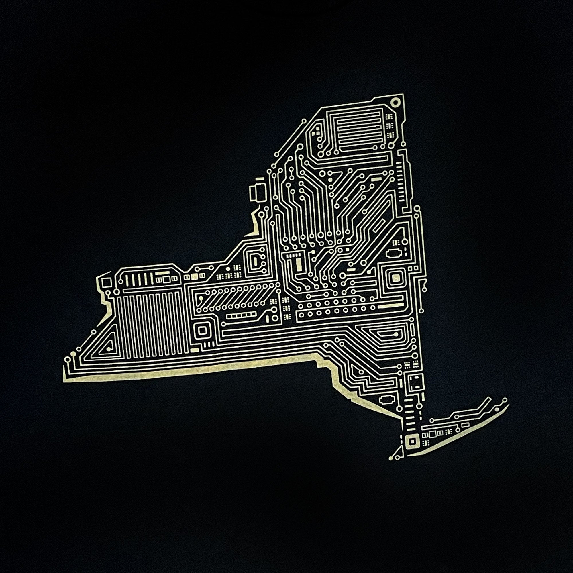 Techy New York State Graphic Tee for Engineers by STORY SPARK
