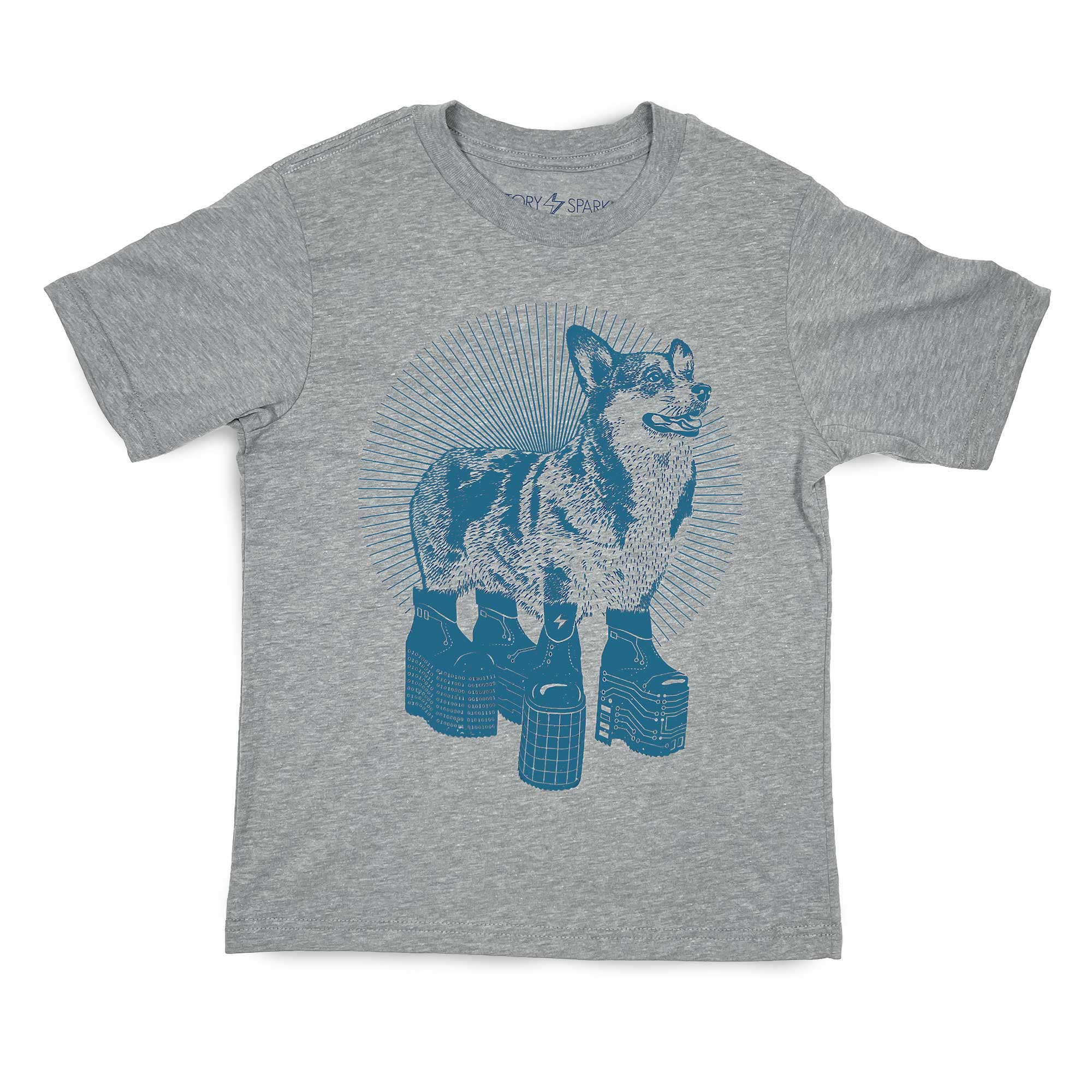 Funny Corgi T-shirt for Kids - STORY SPARK