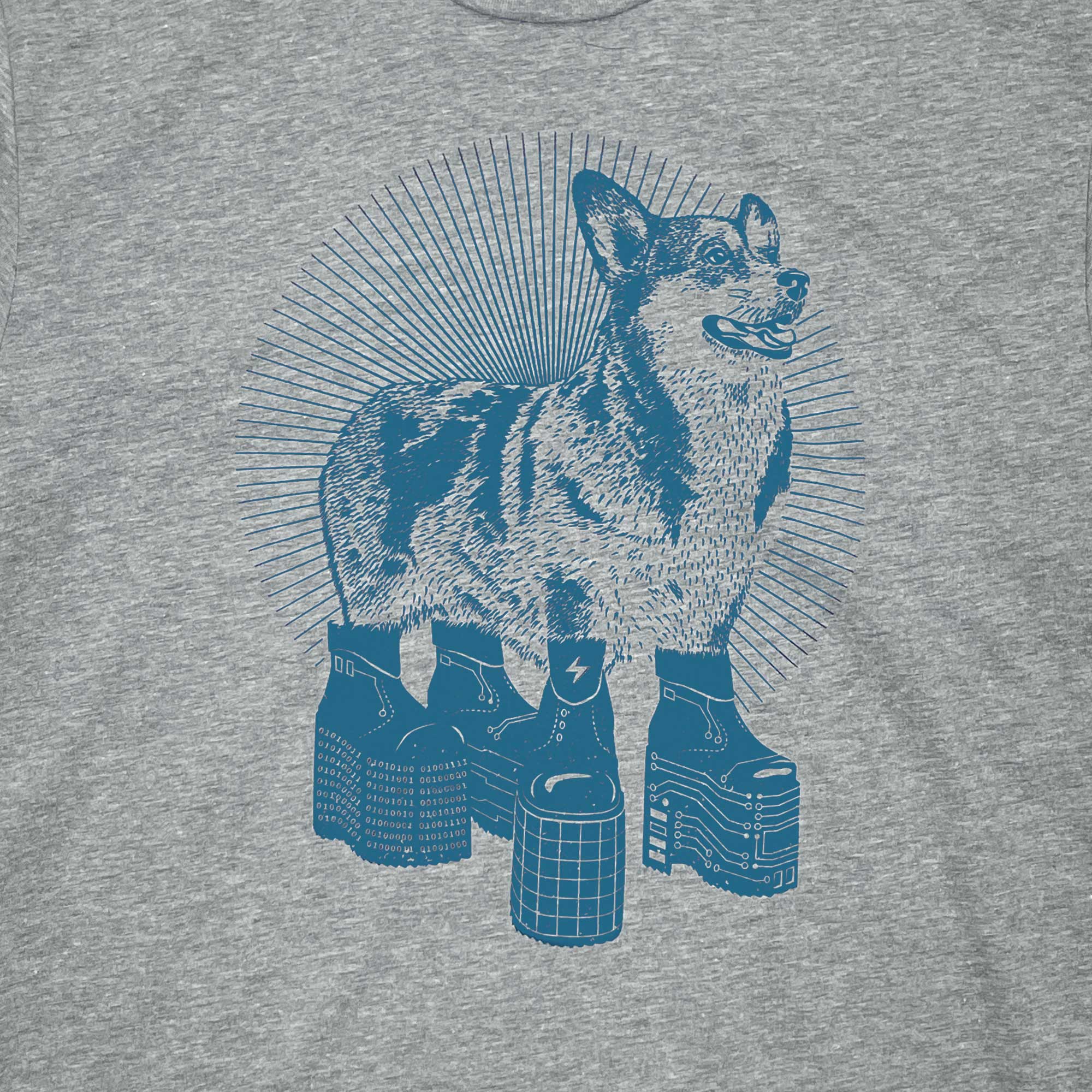 Platform Shoes Corgi Graphic Tee for Dog Lovers - STORY SPARK