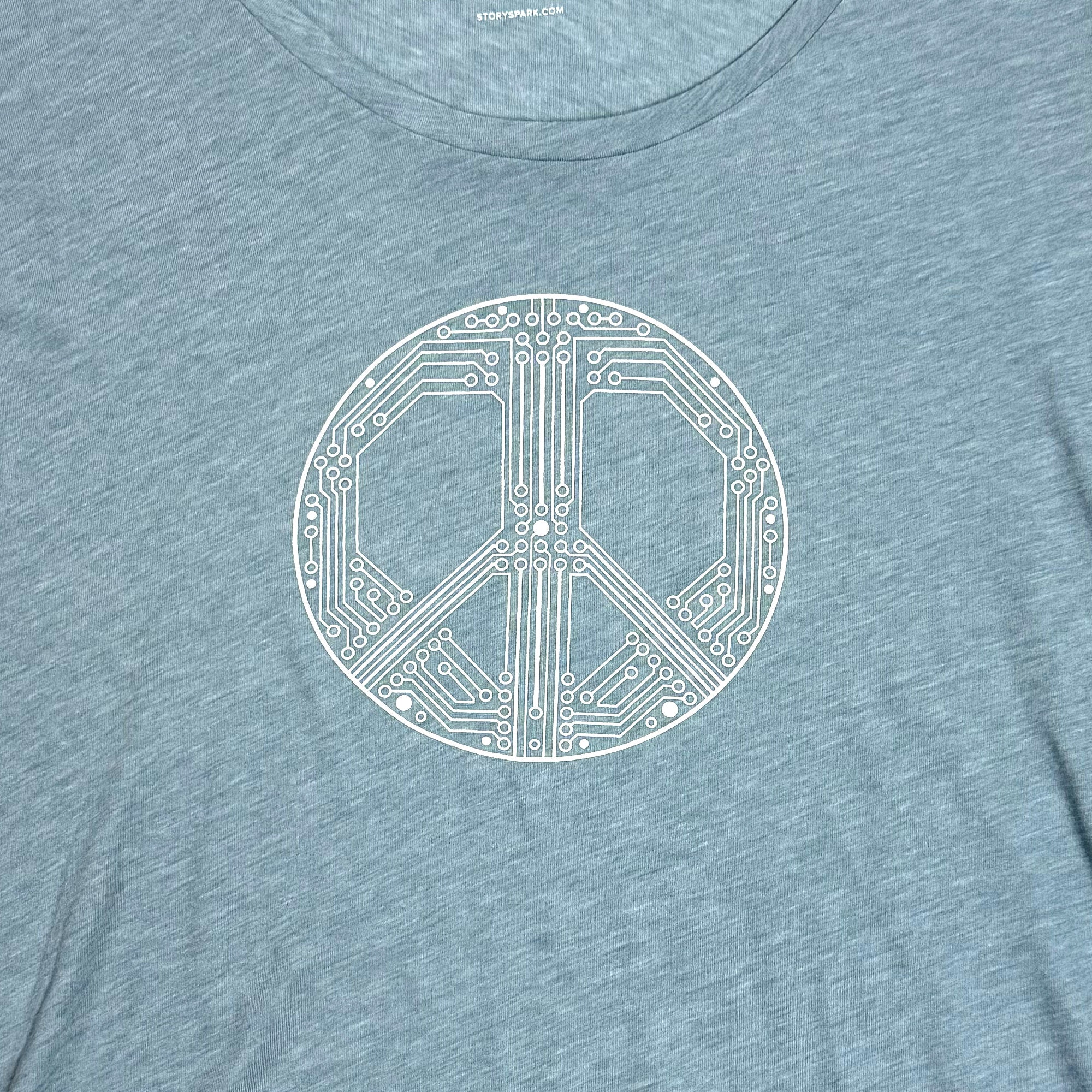 Peace Sign Womens Scoop Neck Graphic T-shirt