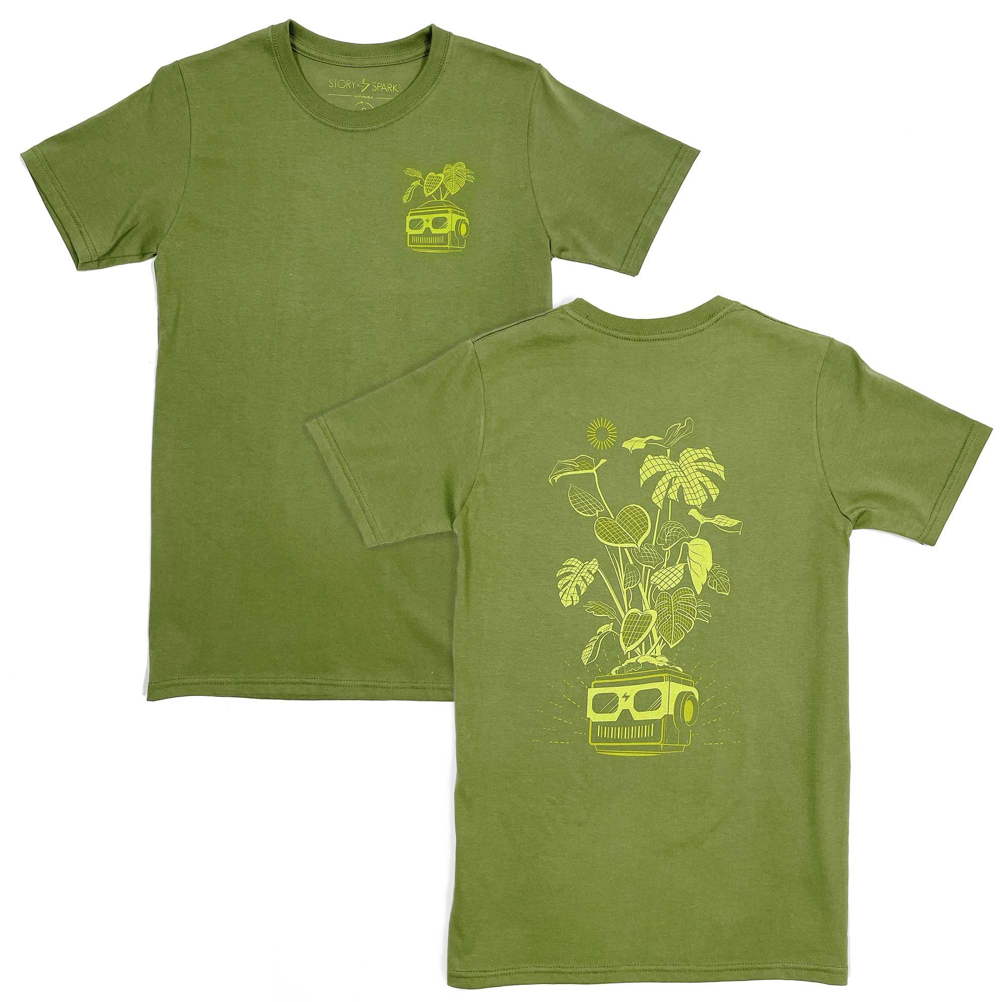 Solar Plant Sustainable T-shirt-STORY SPARK