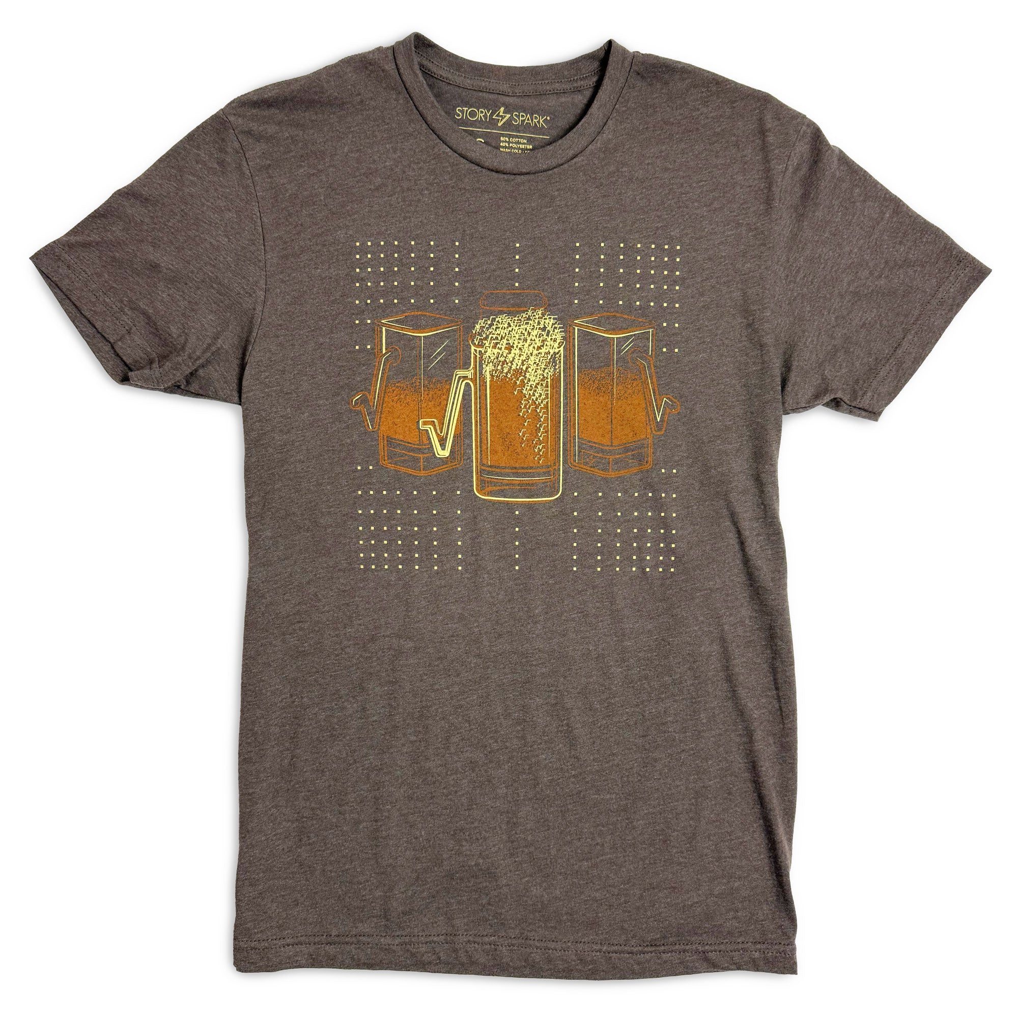 Fun math shirt with square root beers by Story Spark