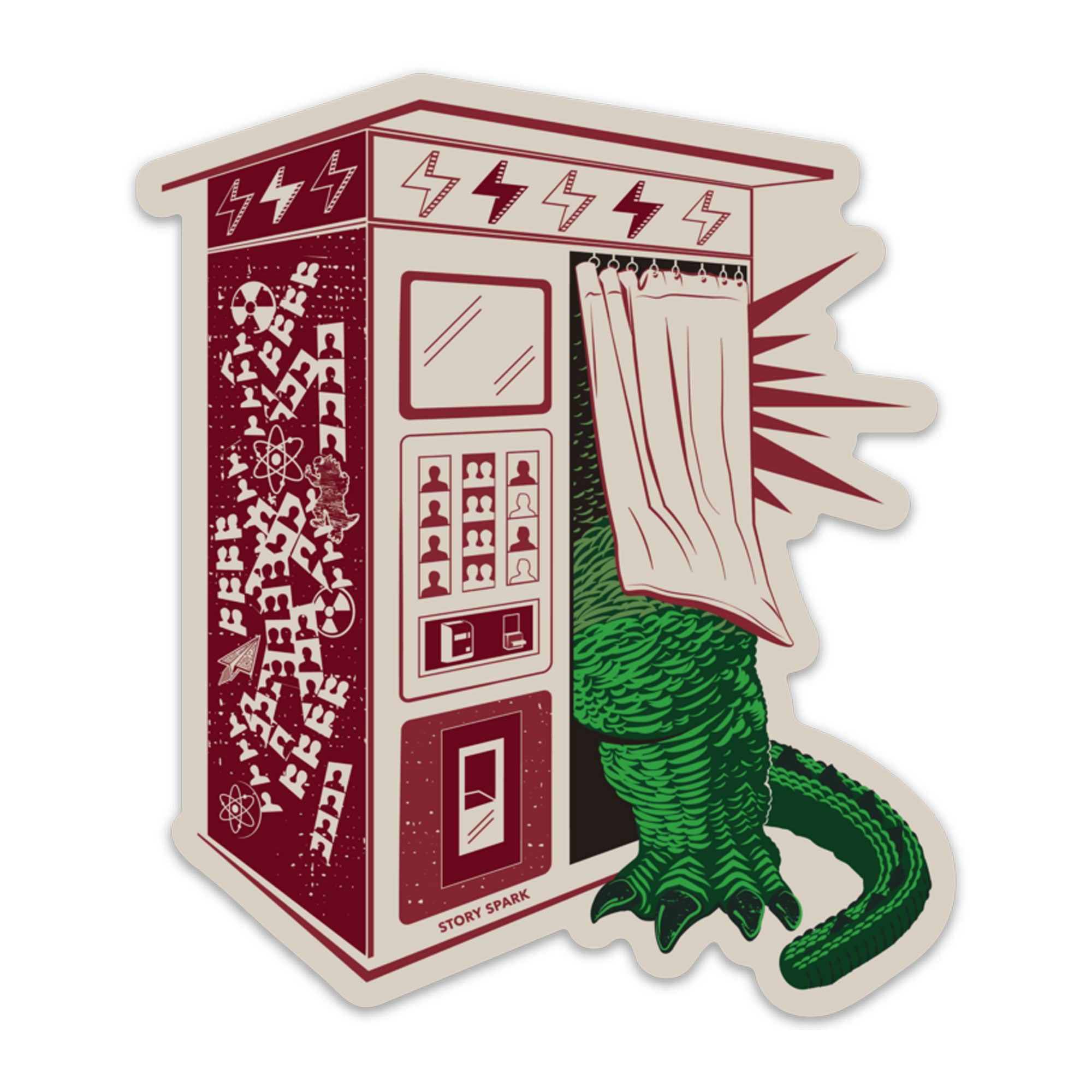 Photobooth Kaiju Sticker