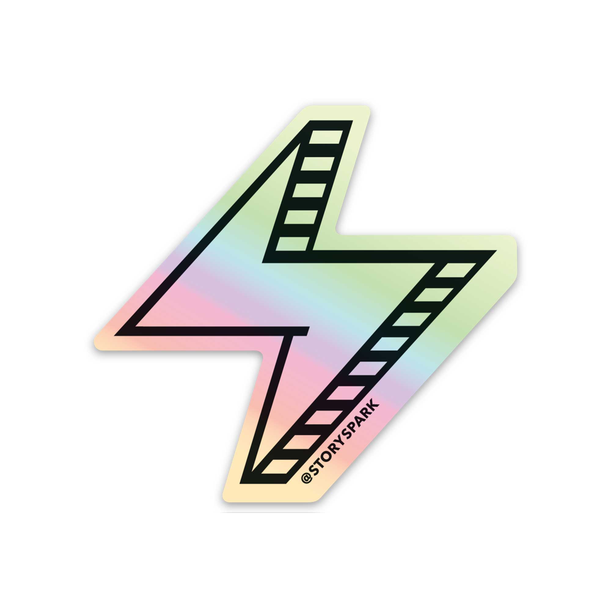 STORY SPARK Holographic sticker for water bottles and laptops