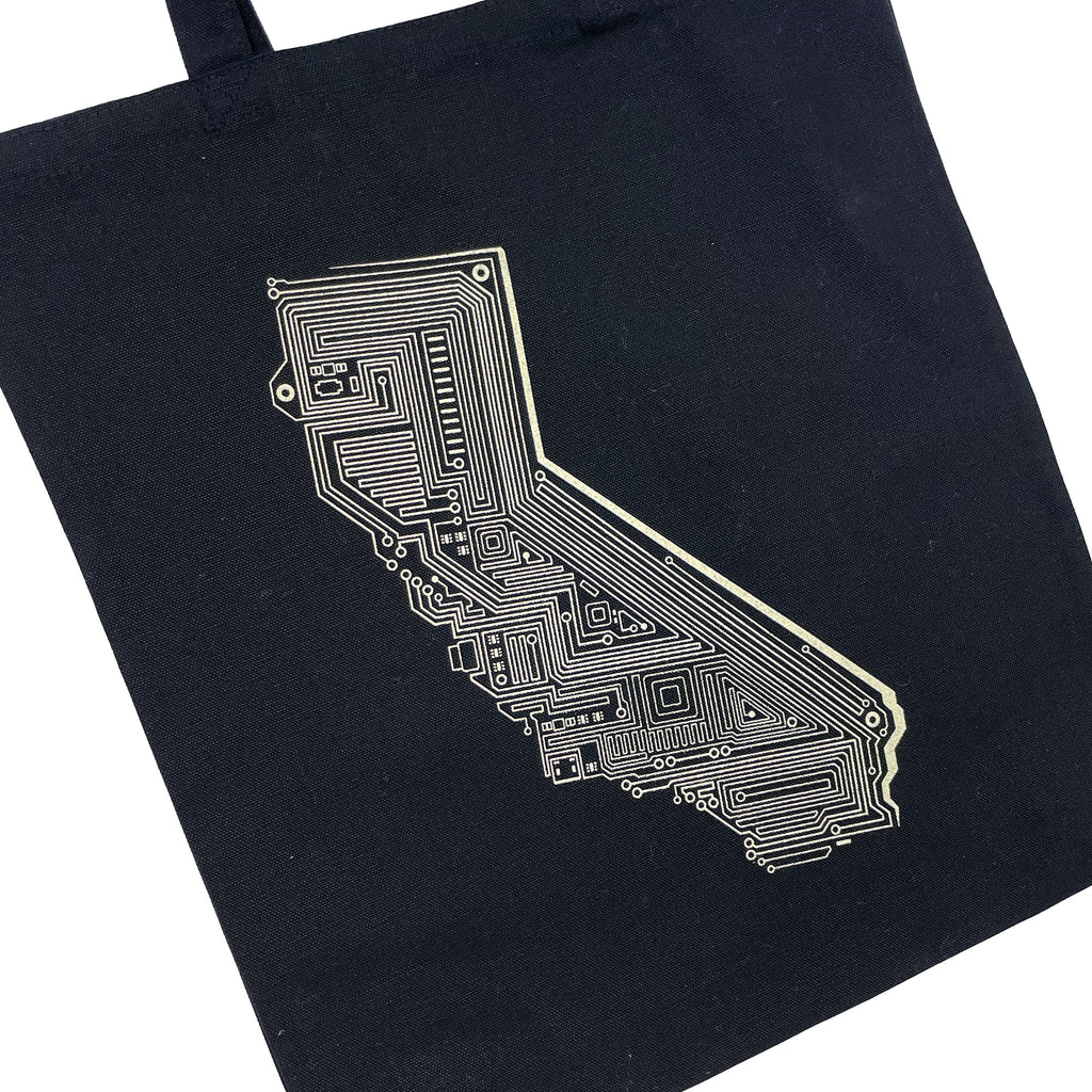 Tech California tote bag for engineers