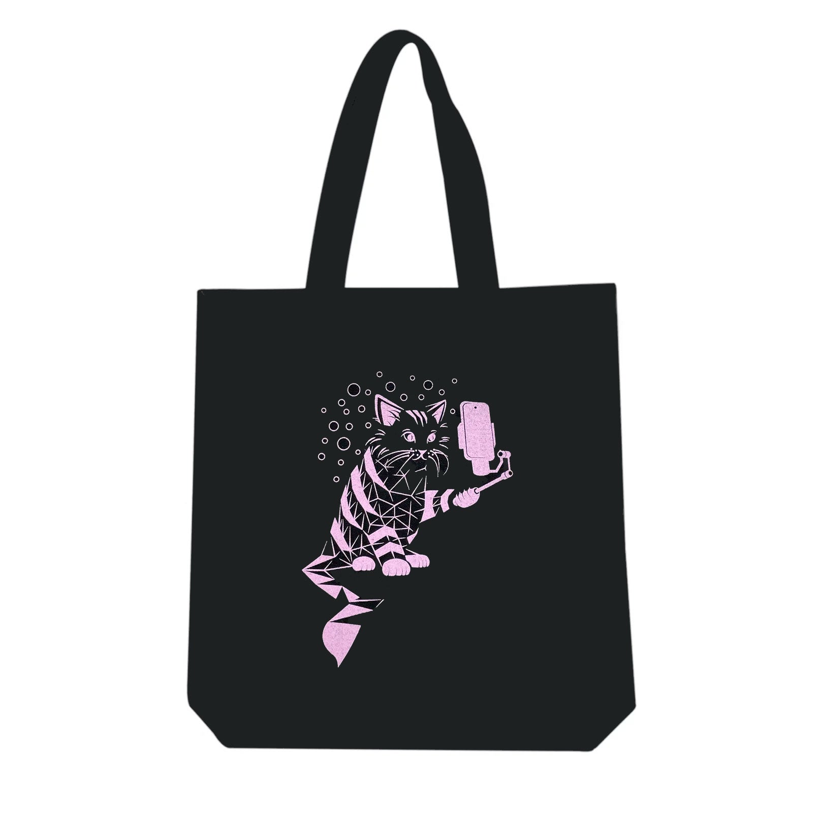 Selfie Cat Tote Bag for Cat Lovers - STORY SPARK