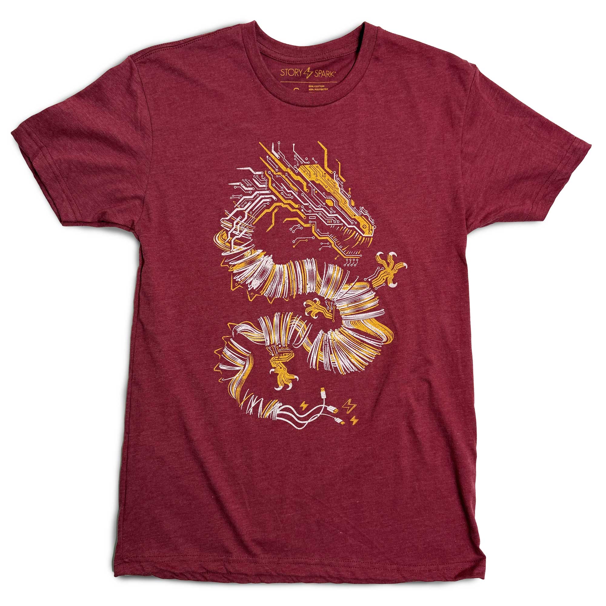 Volt Dragon in Heather Cardinal by STORY SPARK