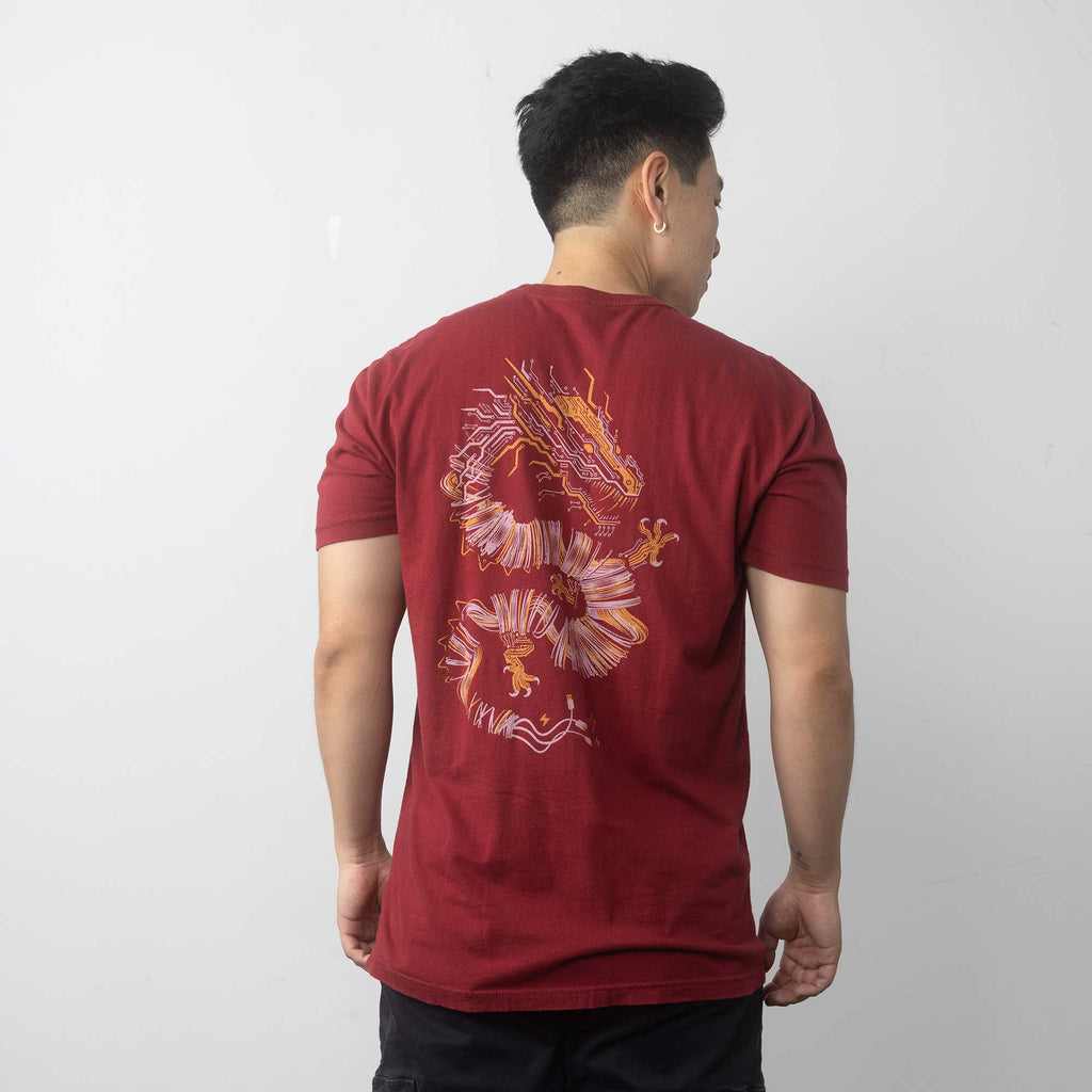 Volt Dragon Graphic T-shirt for Engineers and Nerds