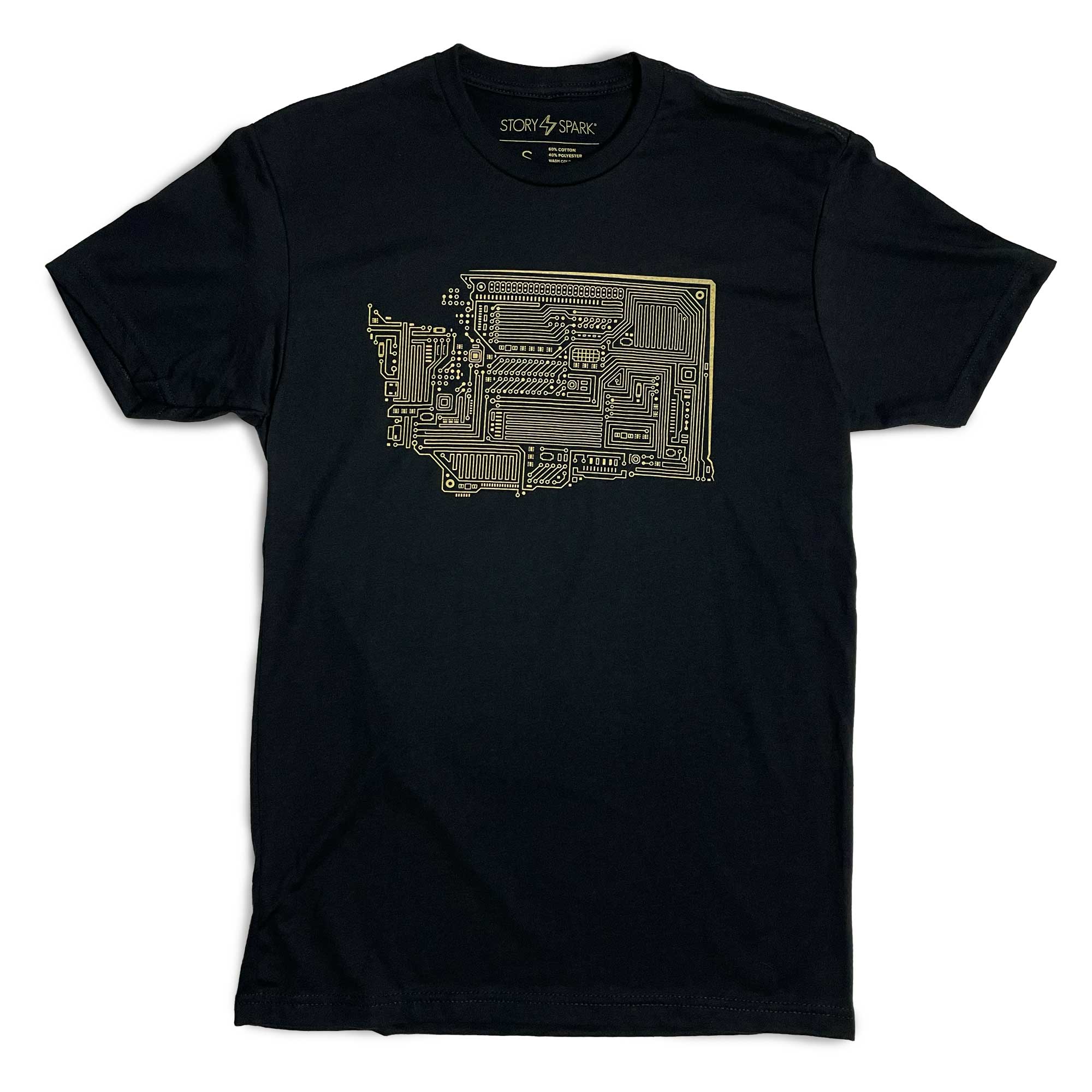 Techy Washington State graphic t-shirt