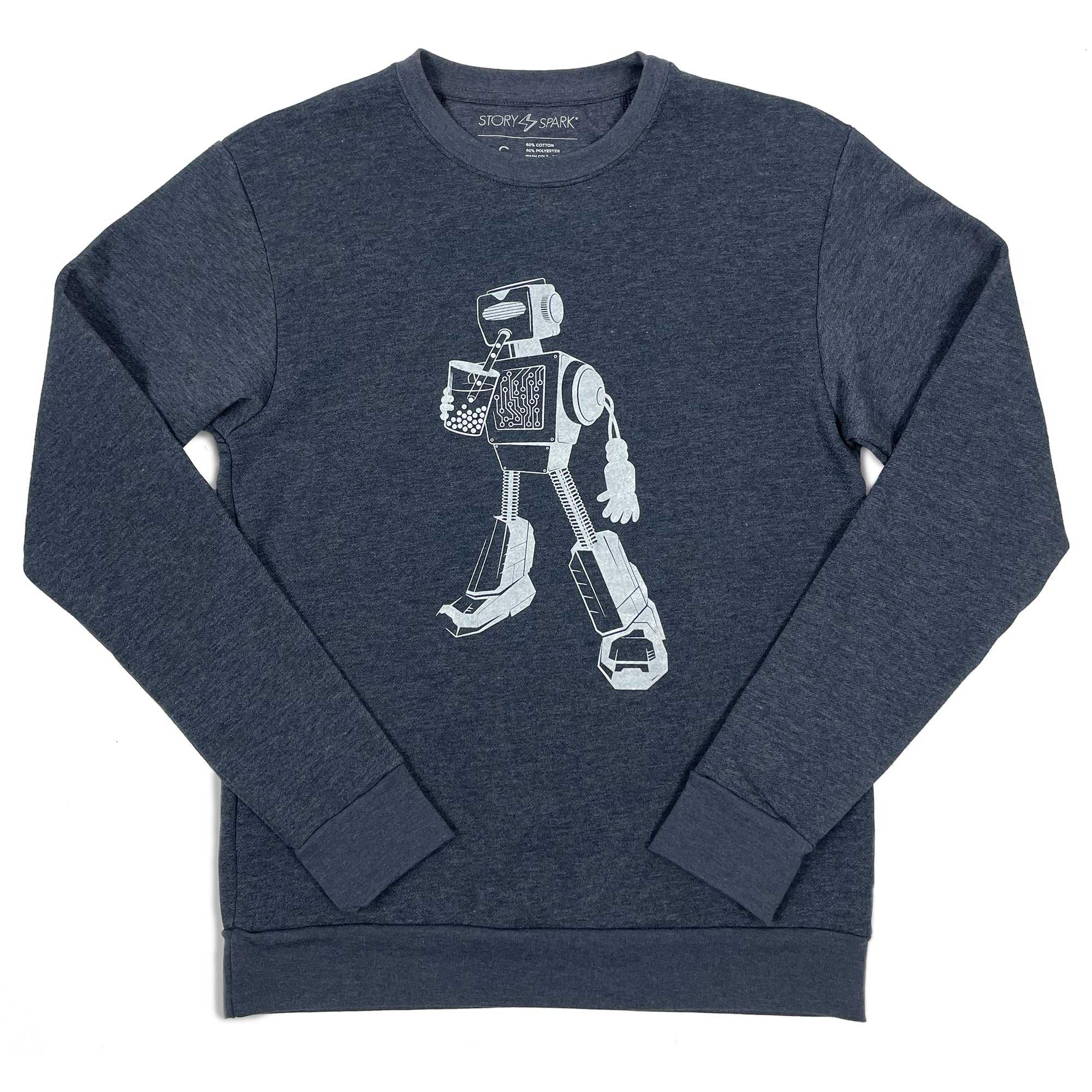 Boba Bot Pullover Sweatshirt (Glow in the dark)