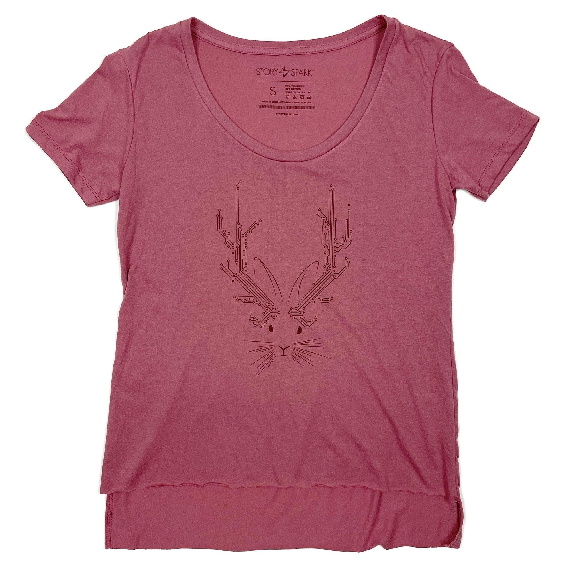 Jackalope Womens Festival T-shirt-STORY SPARK