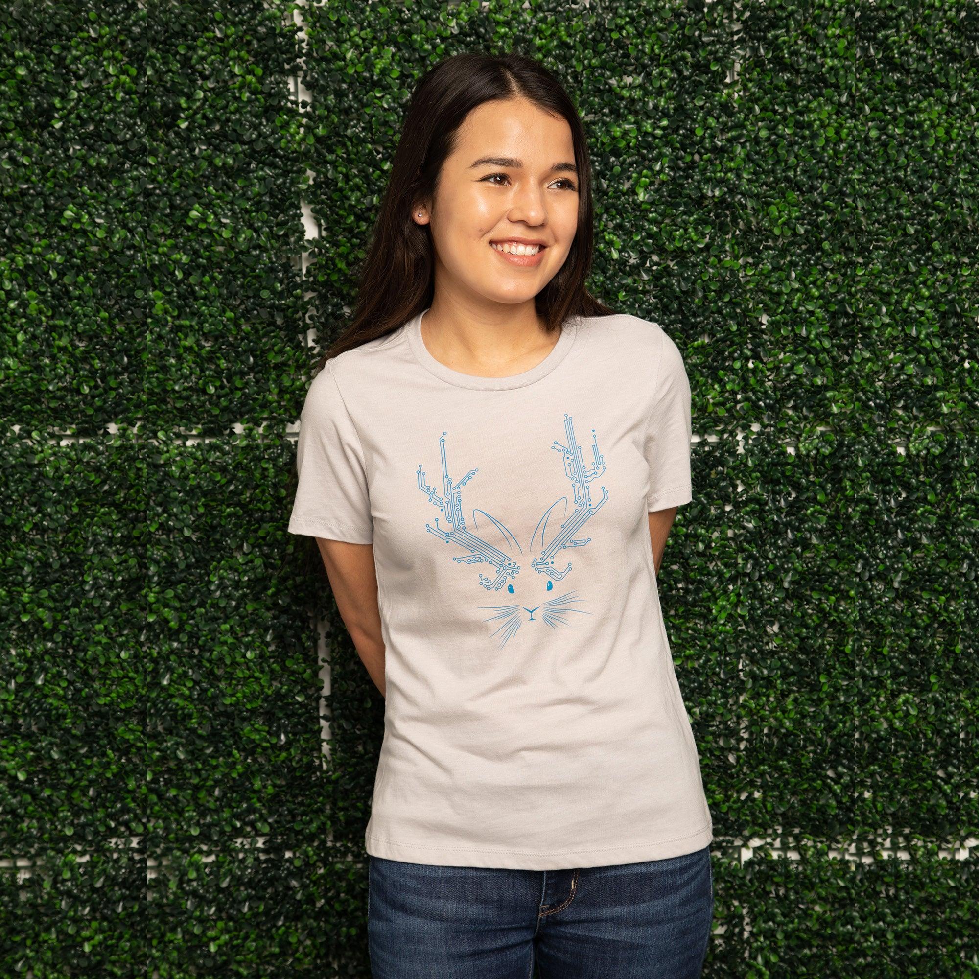 Jackalope Womens T-shirt-STORY SPARK