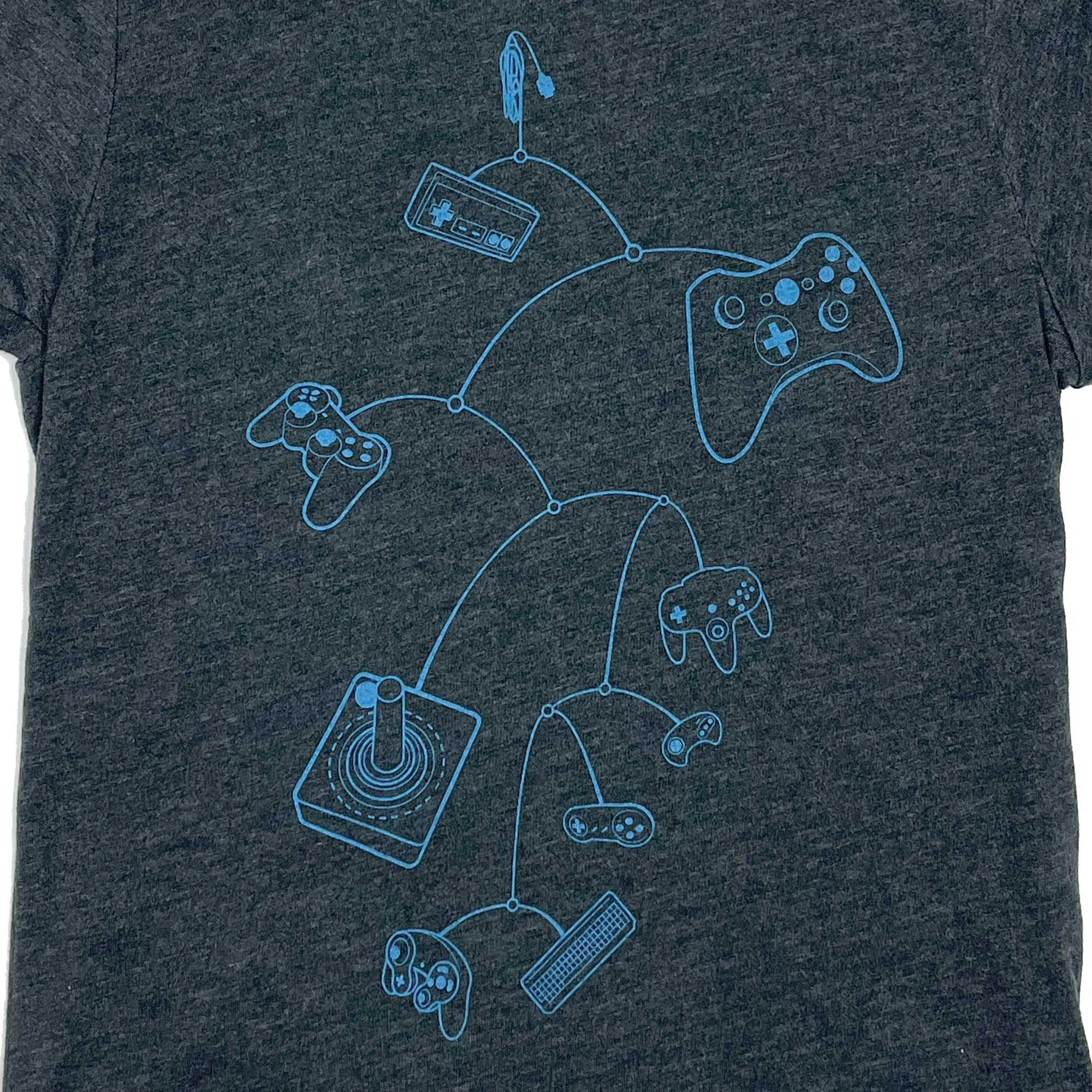 Mobile Game Controllers Kids Gamer T-Shirt by STORY SPARK