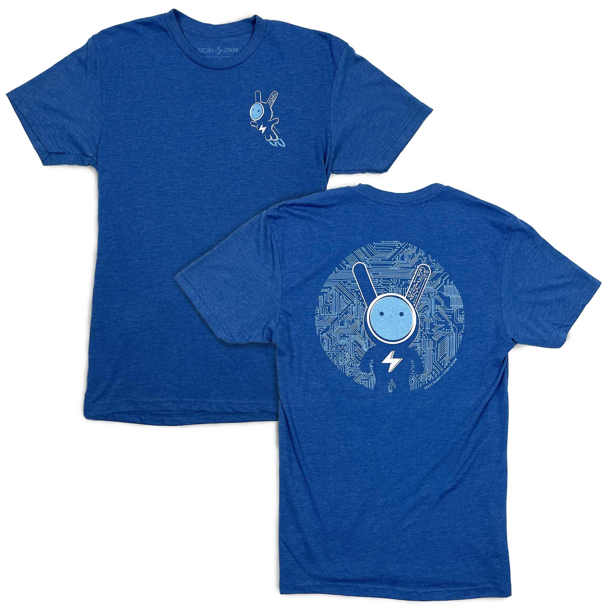 Power Up (Space Rabbit) T-shirt-STORY SPARK