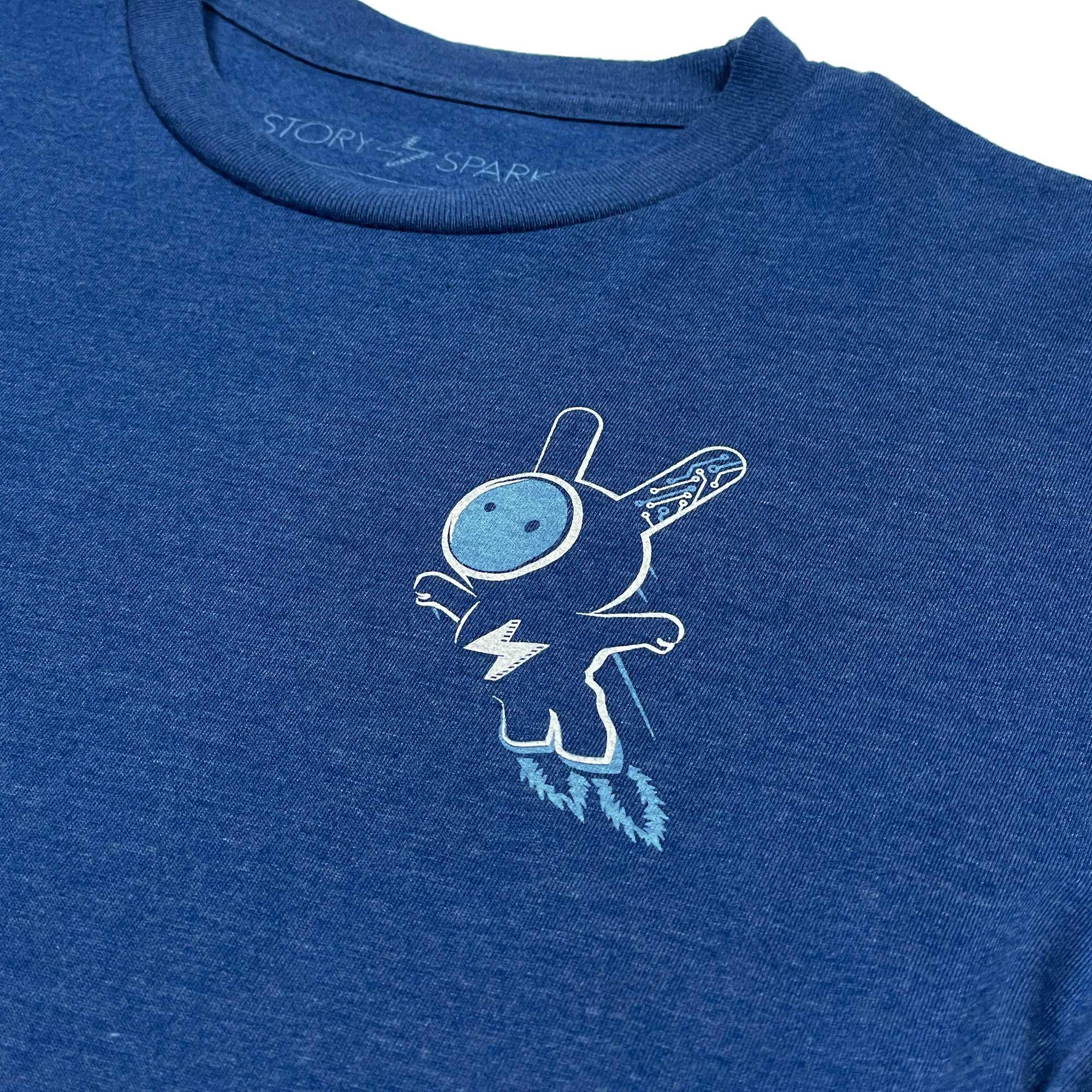 Power Up (Space Rabbit) T-shirt-STORY SPARK