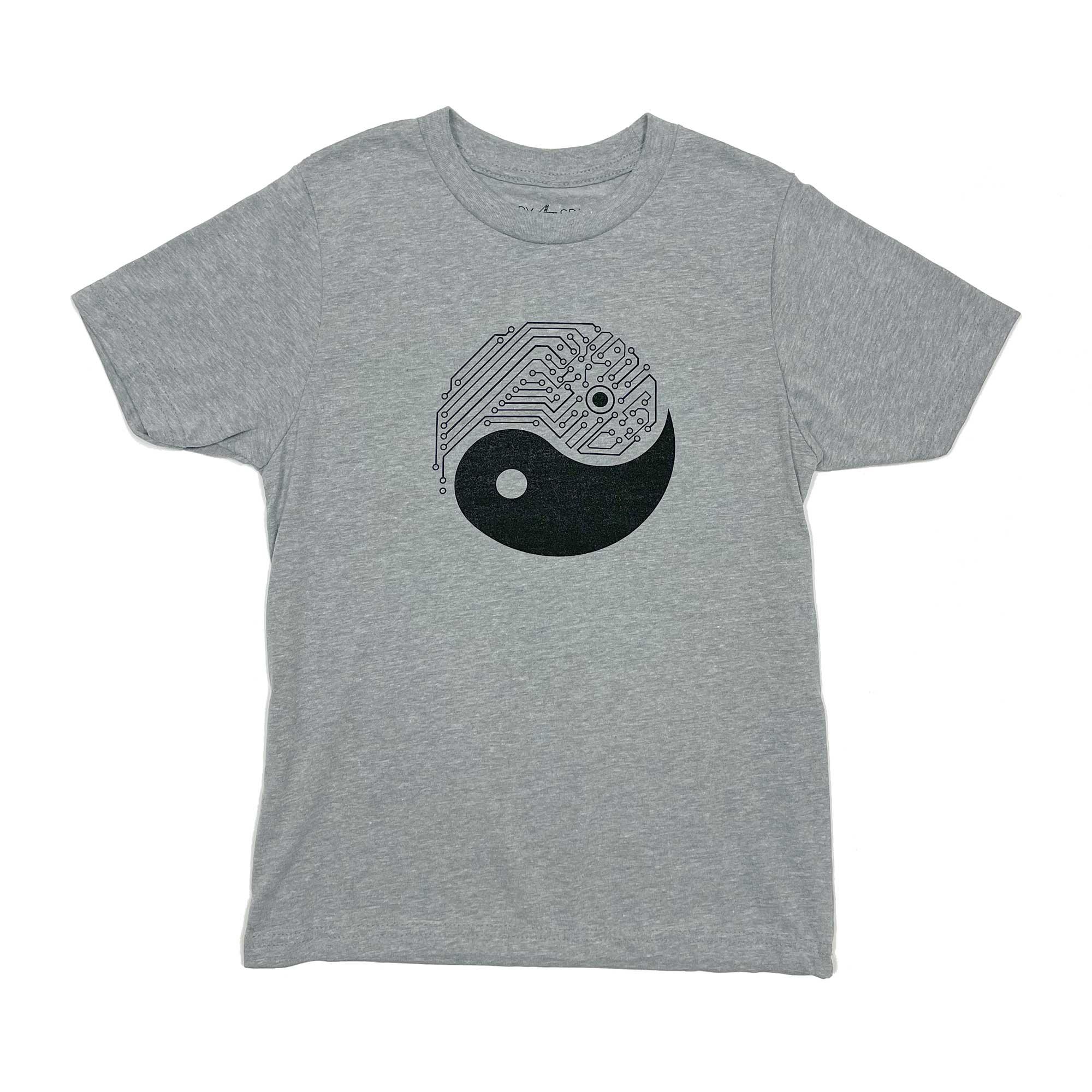 Yin Yang Tech Kids T-Shirt-STORY SPARK