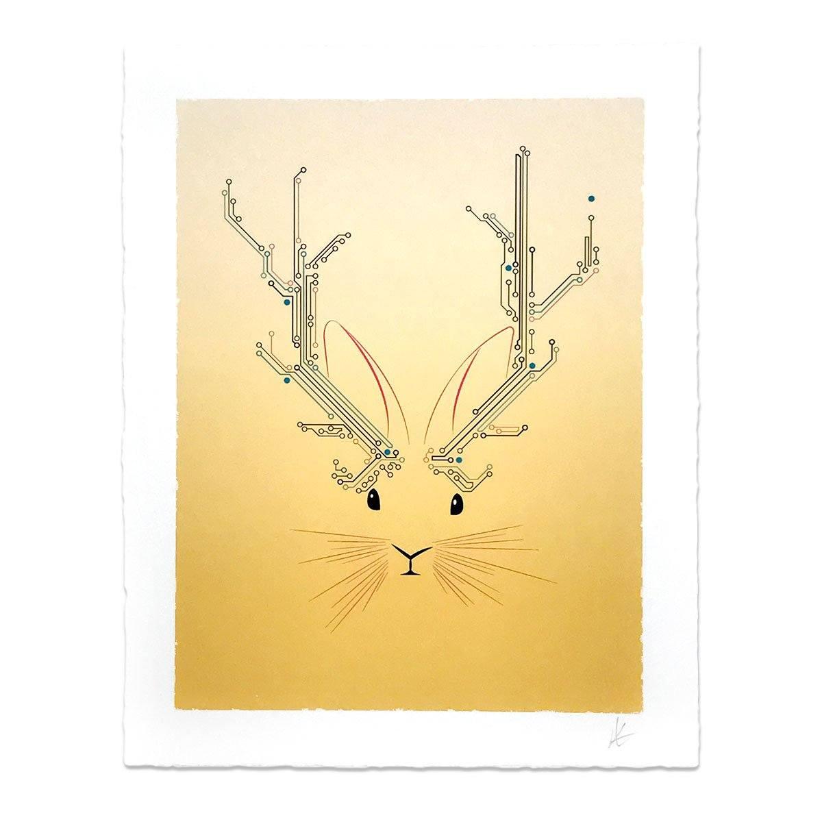 Jackalope Art Print-STORY SPARK