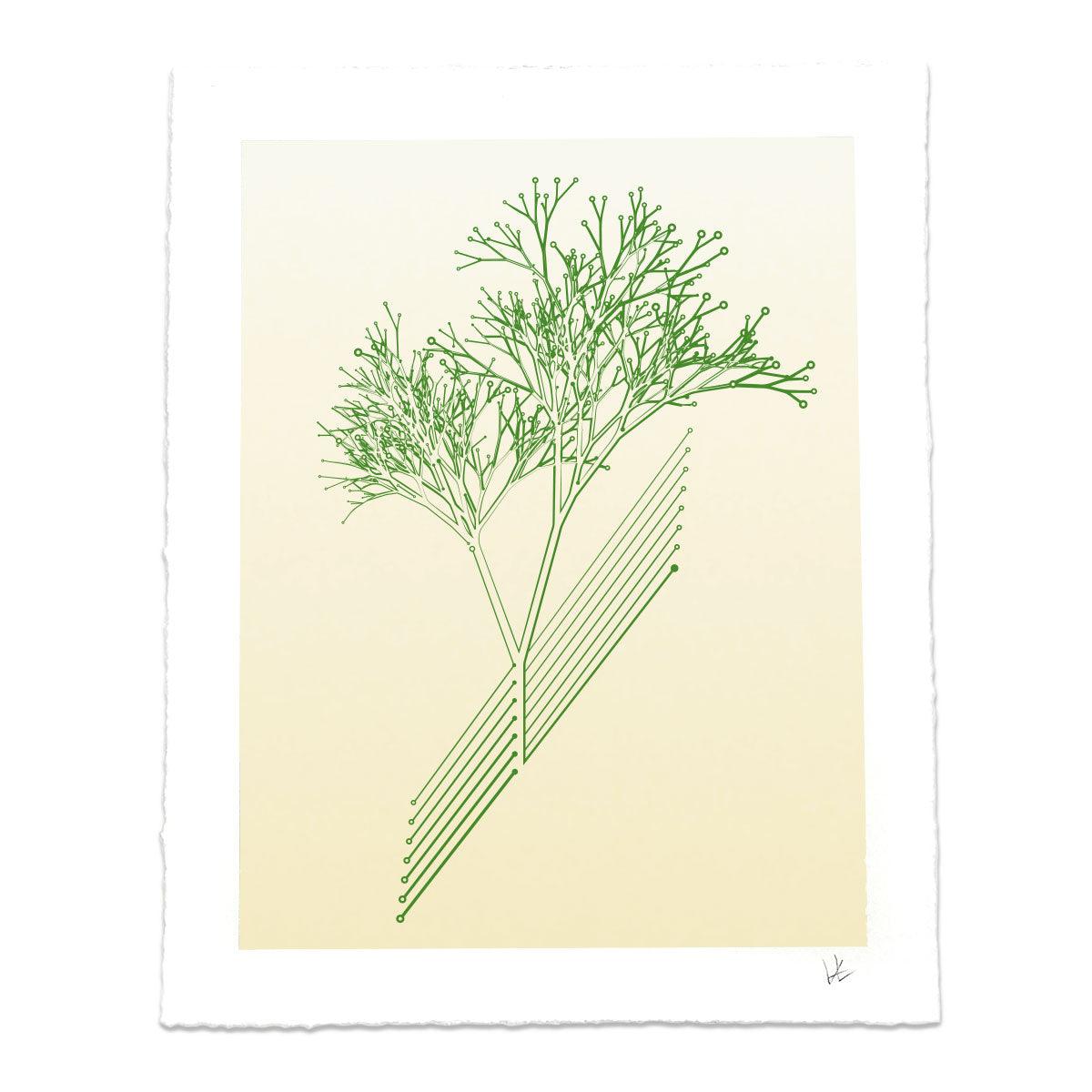 Circuit Tree Art Print by STORY SPARK