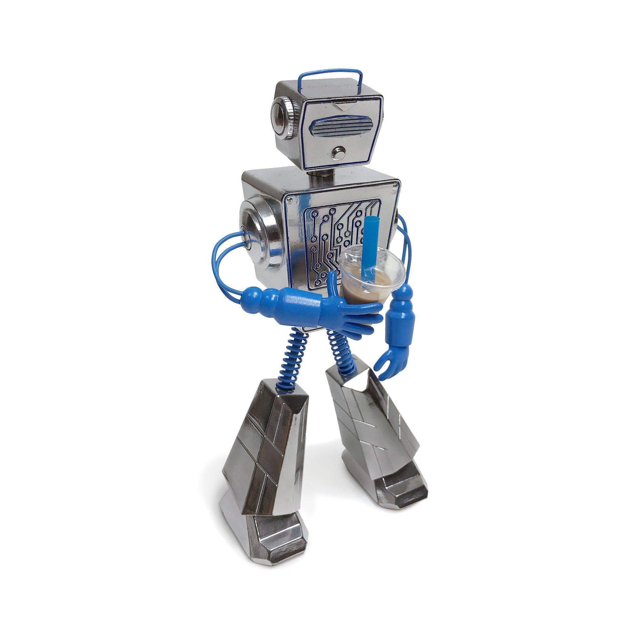 Boba Robot Resin Statue - Chrome Paint by STORY SPARK