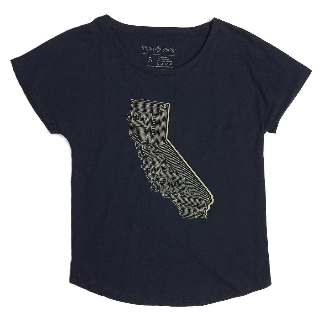 Techy California Womens Shirt-STORY SPARK