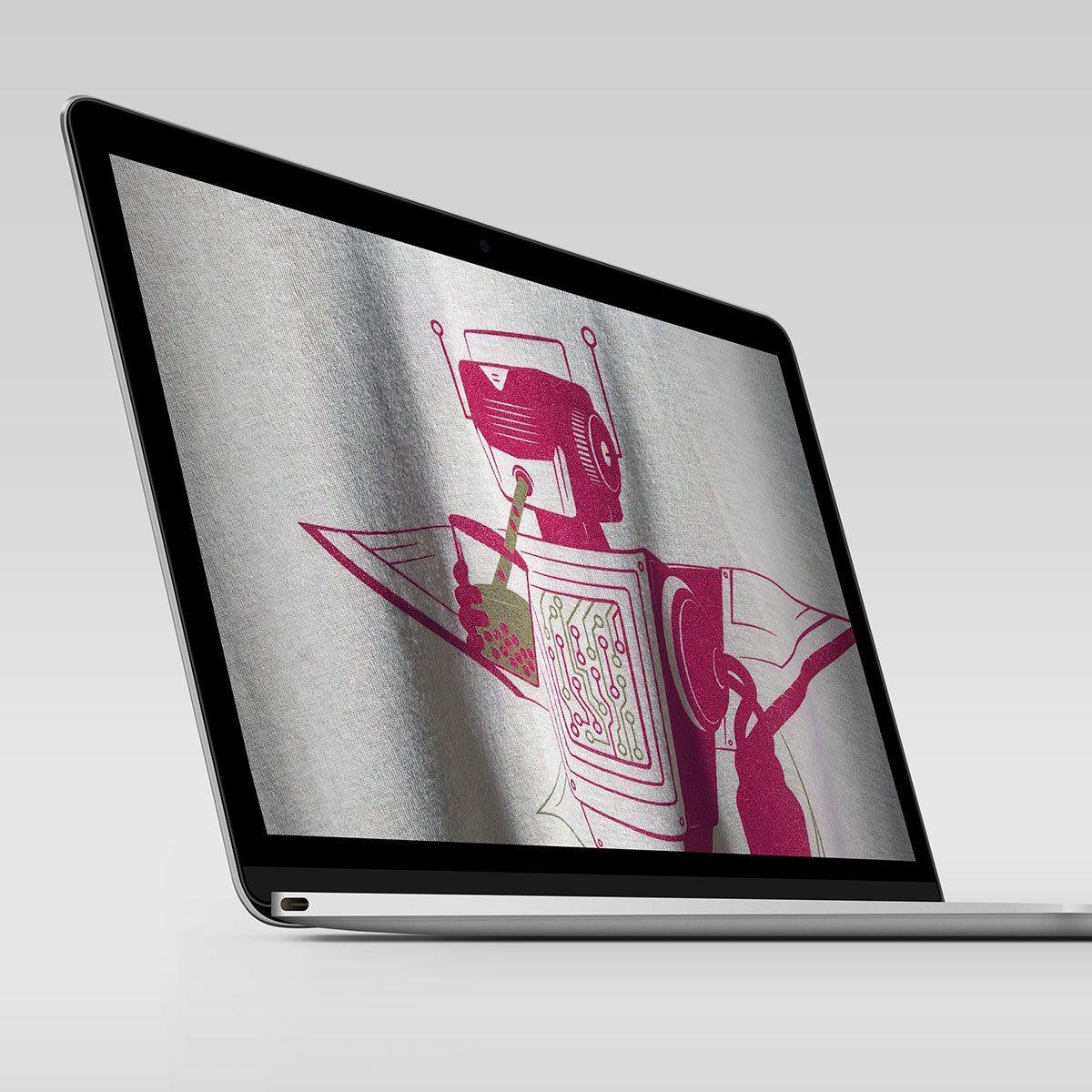 Digital Wallpapers - Super Boba Bot-STORY SPARK