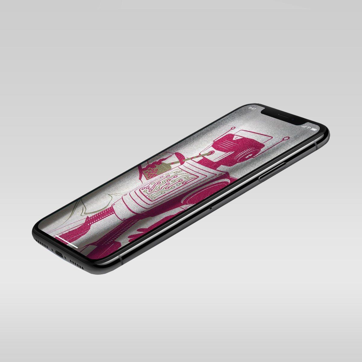 Digital Wallpapers - Super Boba Bot-STORY SPARK