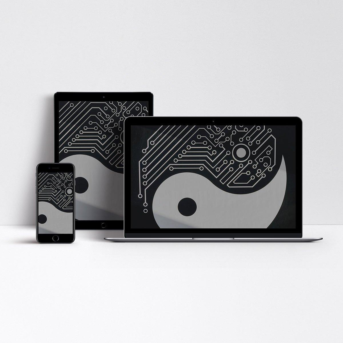 Digital Wallpapers - Yin Yang-STORY SPARK