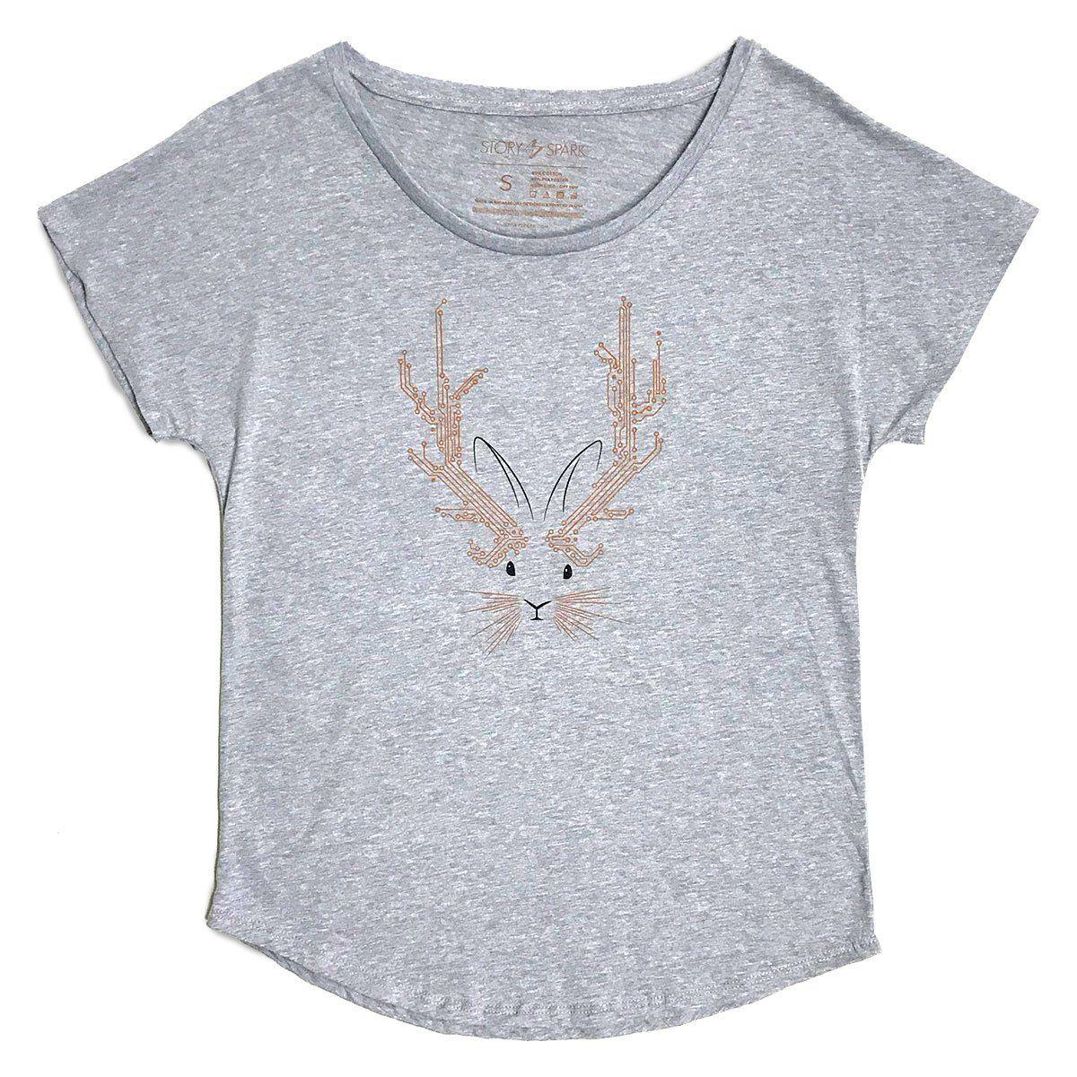 Jackalope Dolman Shirt-STORY SPARK
