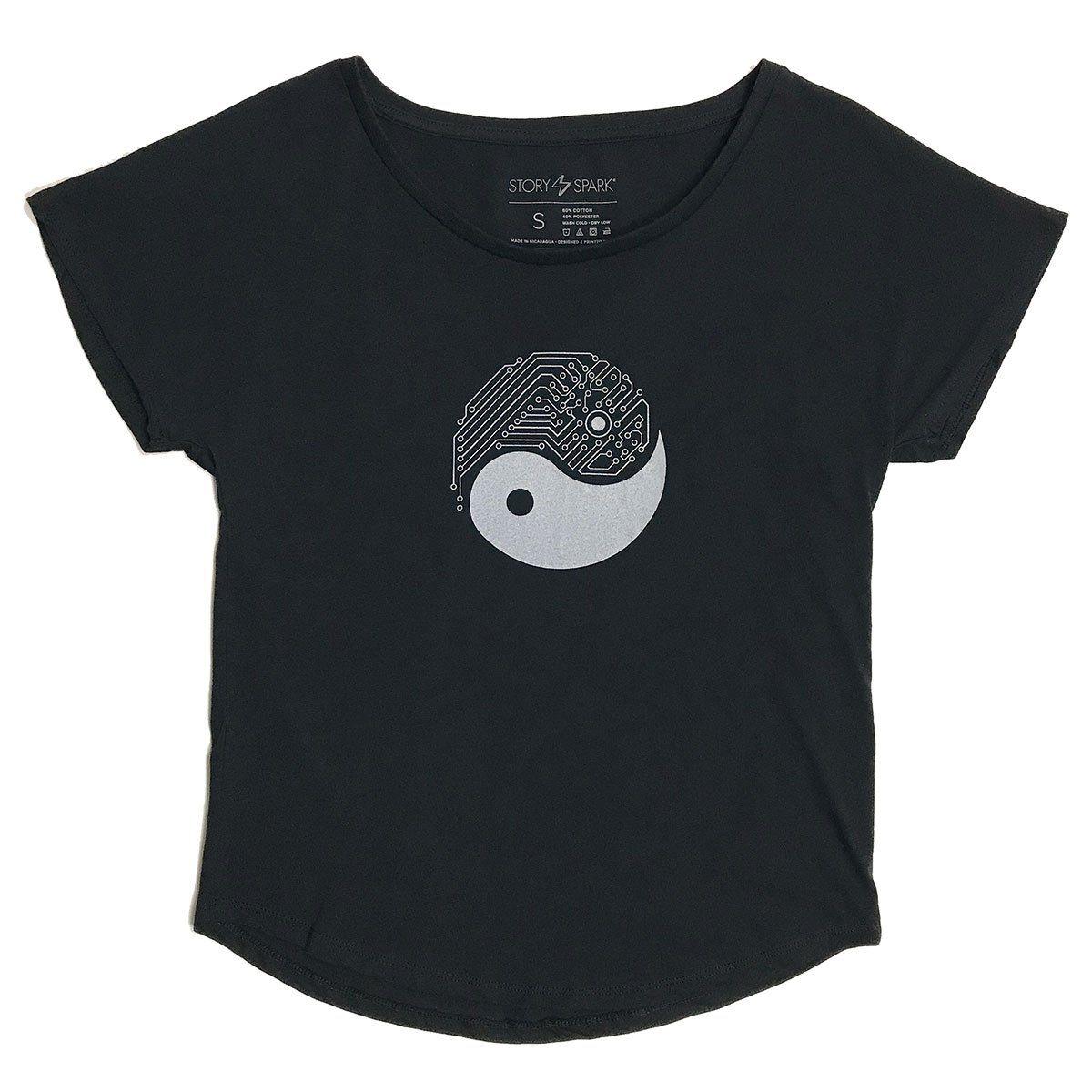 Yin Yang Tech Dolman Shirt-STORY SPARK