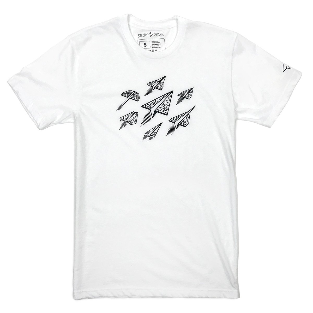 Ascend T-Shirt (White)-STORY SPARK