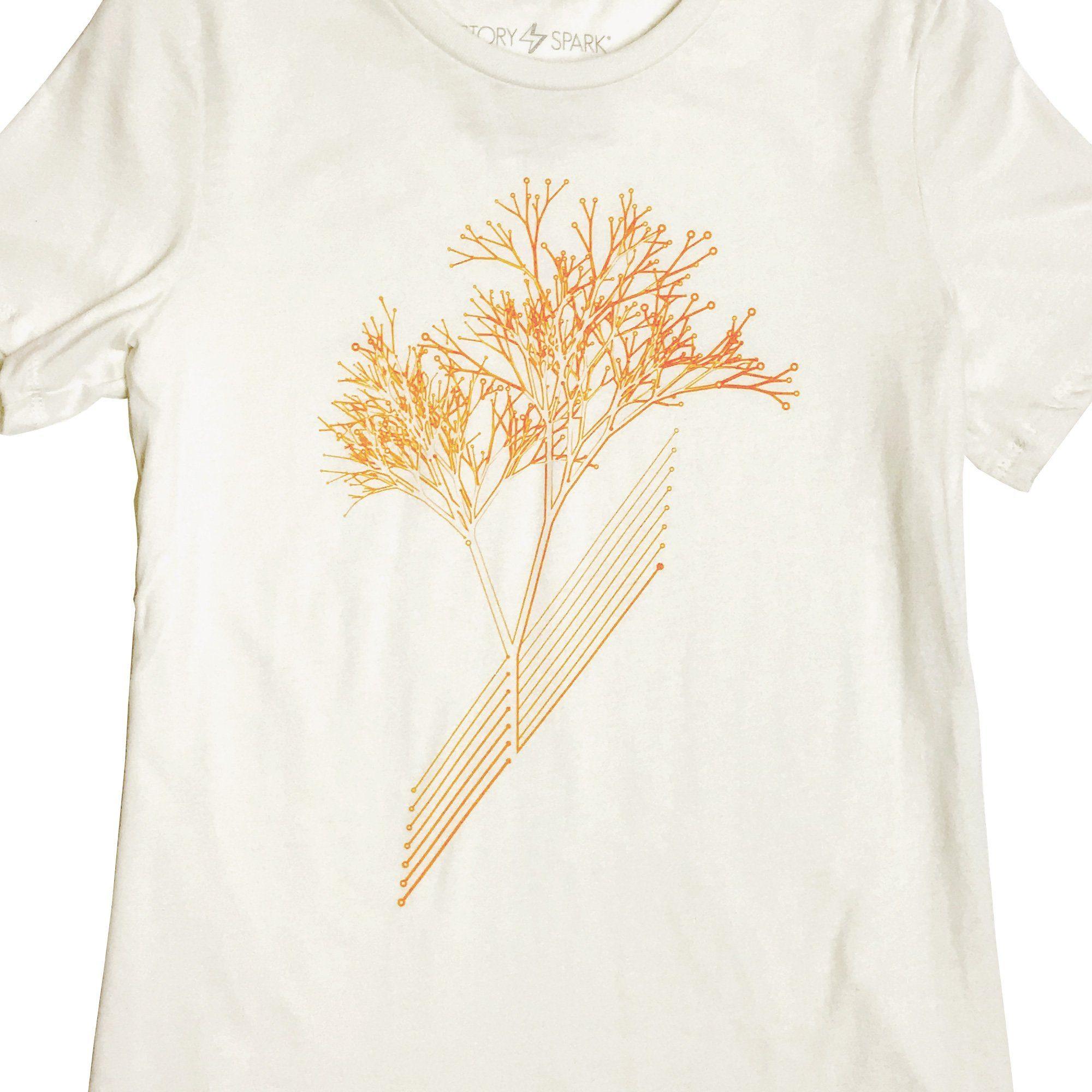 Circuit Tree Womens T-shirt-STORY SPARK