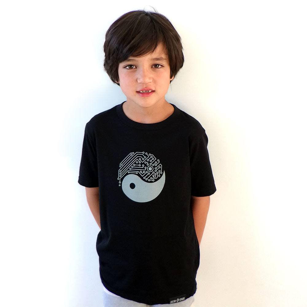 Yin Yang Tech Kids T-Shirt-STORY SPARK