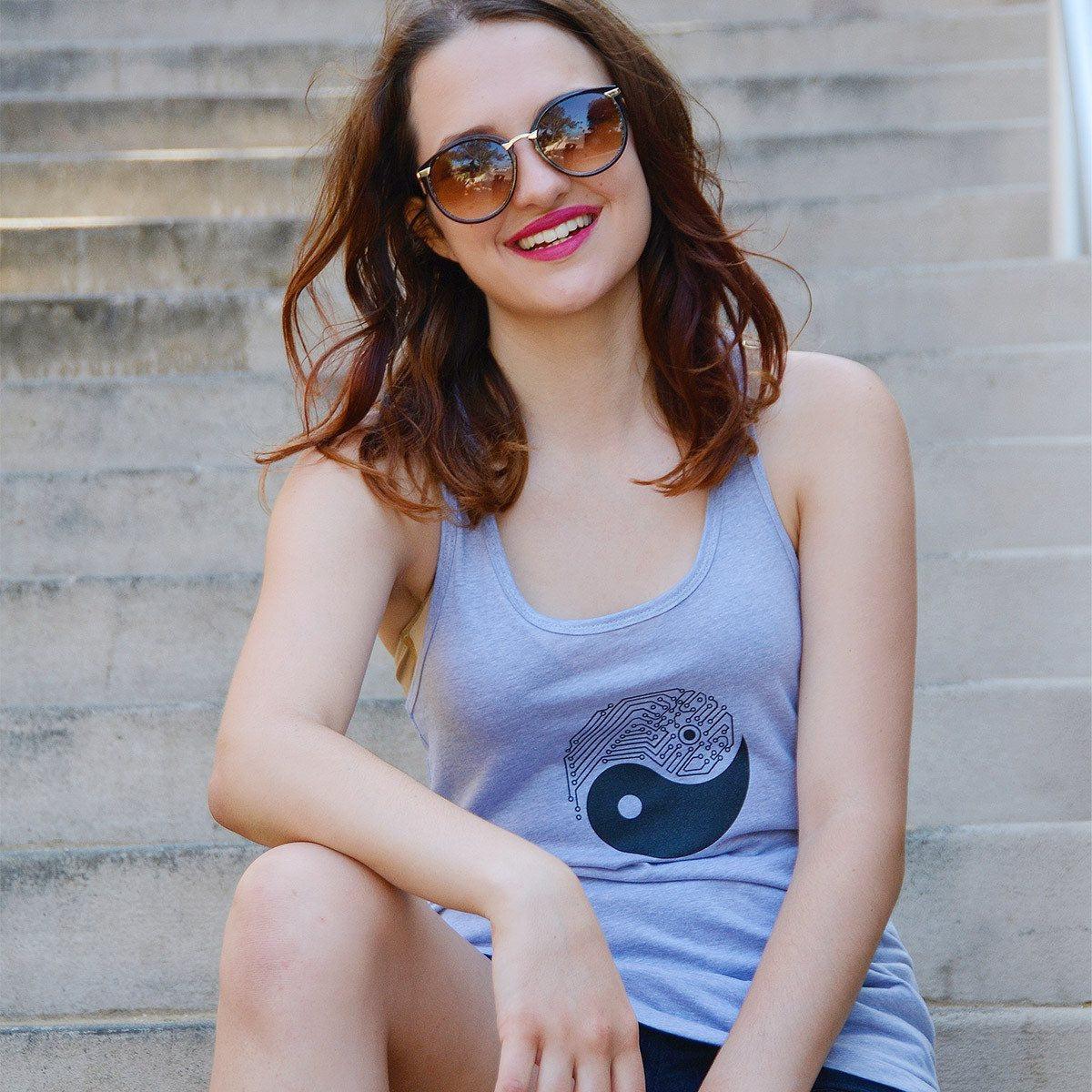 Yin Yang Tech Womens Tank-STORY SPARK