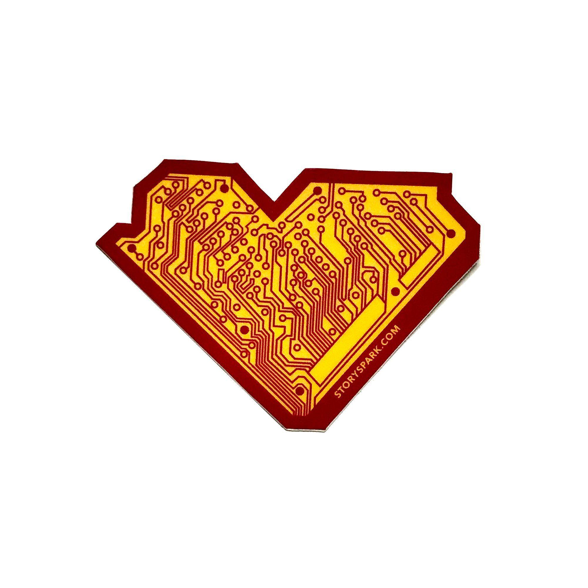 I Heart Tech Vinyl Sticker-STORY SPARK