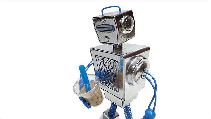 Boba Bot designer toy for collectors, boba lovers and robot lovers