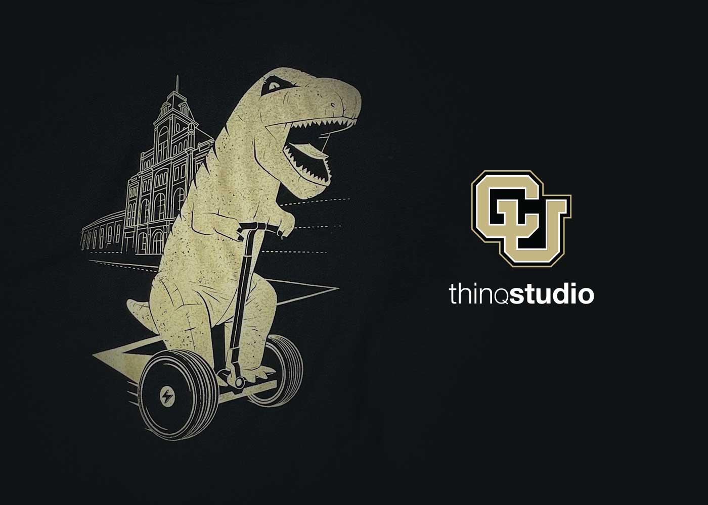 University of Colorado Denver ThinqStudio Custom Graphic T-shirt