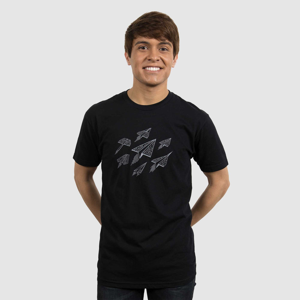 Techy Paper Planes Graphic T-Shirt for Engineers - STORY SPARK