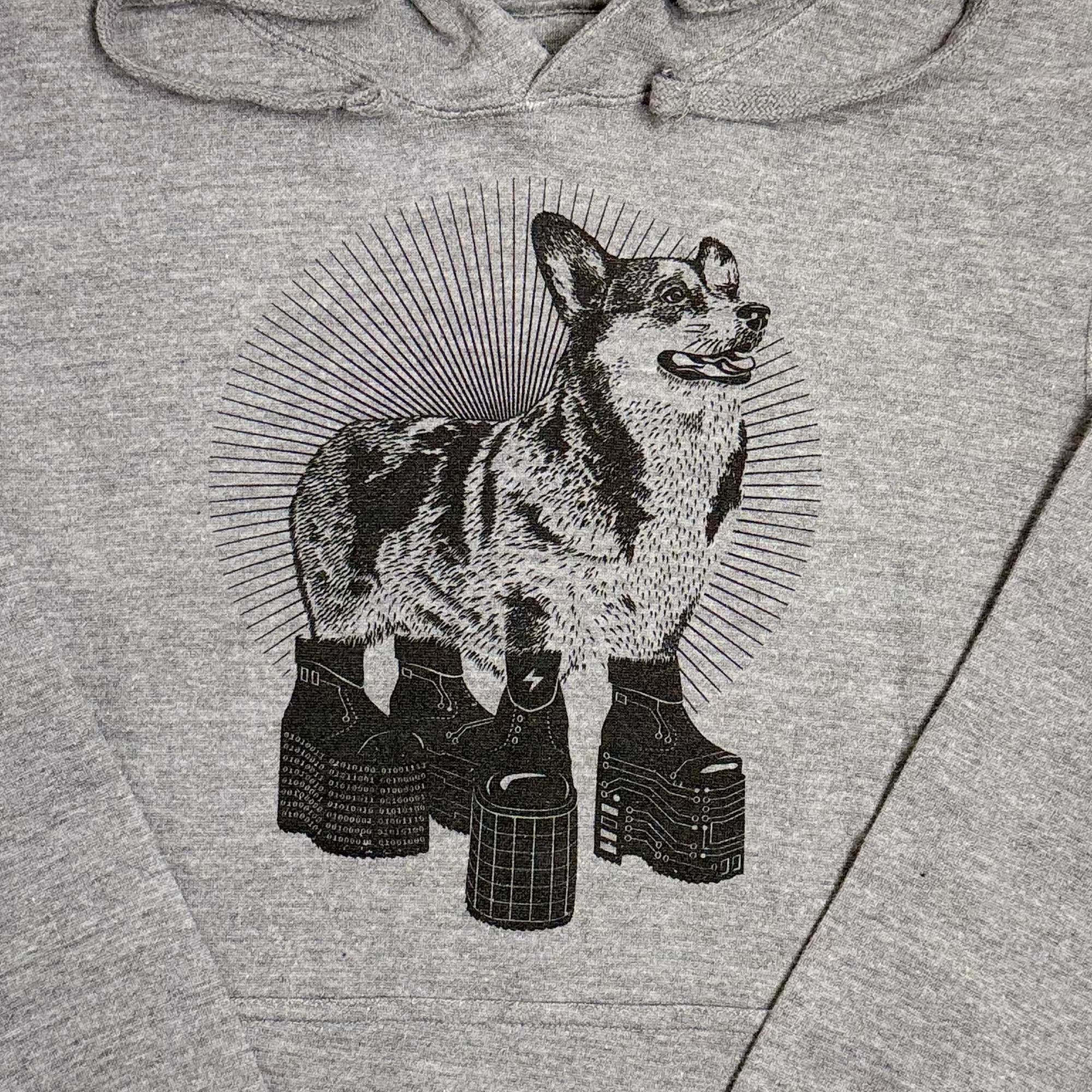 Funny Corgi Hooded Sweatshirt for Corgi owners and dog lovers