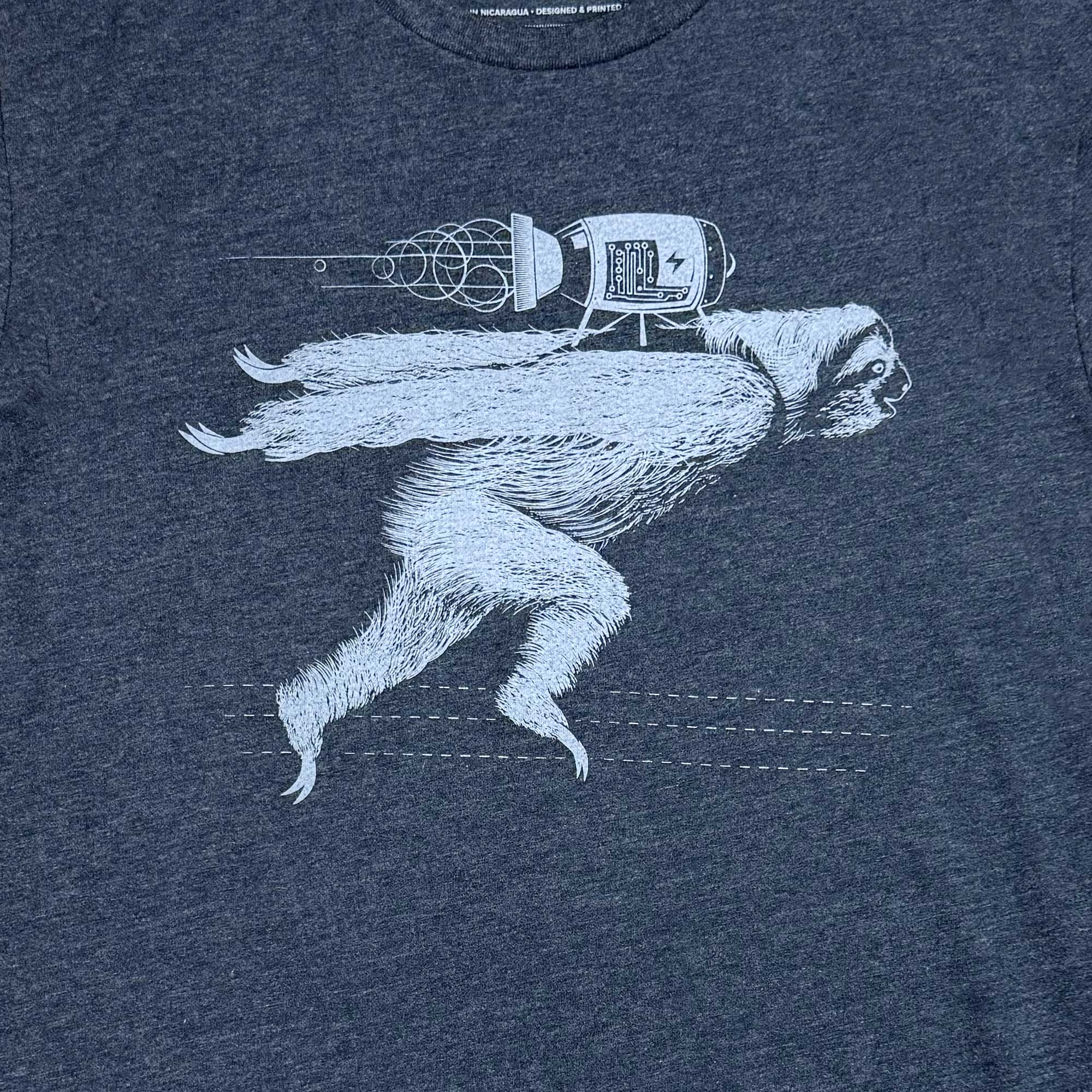 Rocket Sloth Long Sleeved Graphic T-shirt