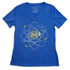 Atomic cat womens v-neck t-shirt - Cat Ion shirt by STORY SPARK