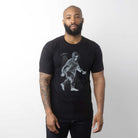 Graphic t-shirt of alien in Bigfoot suit - STORY SPARK