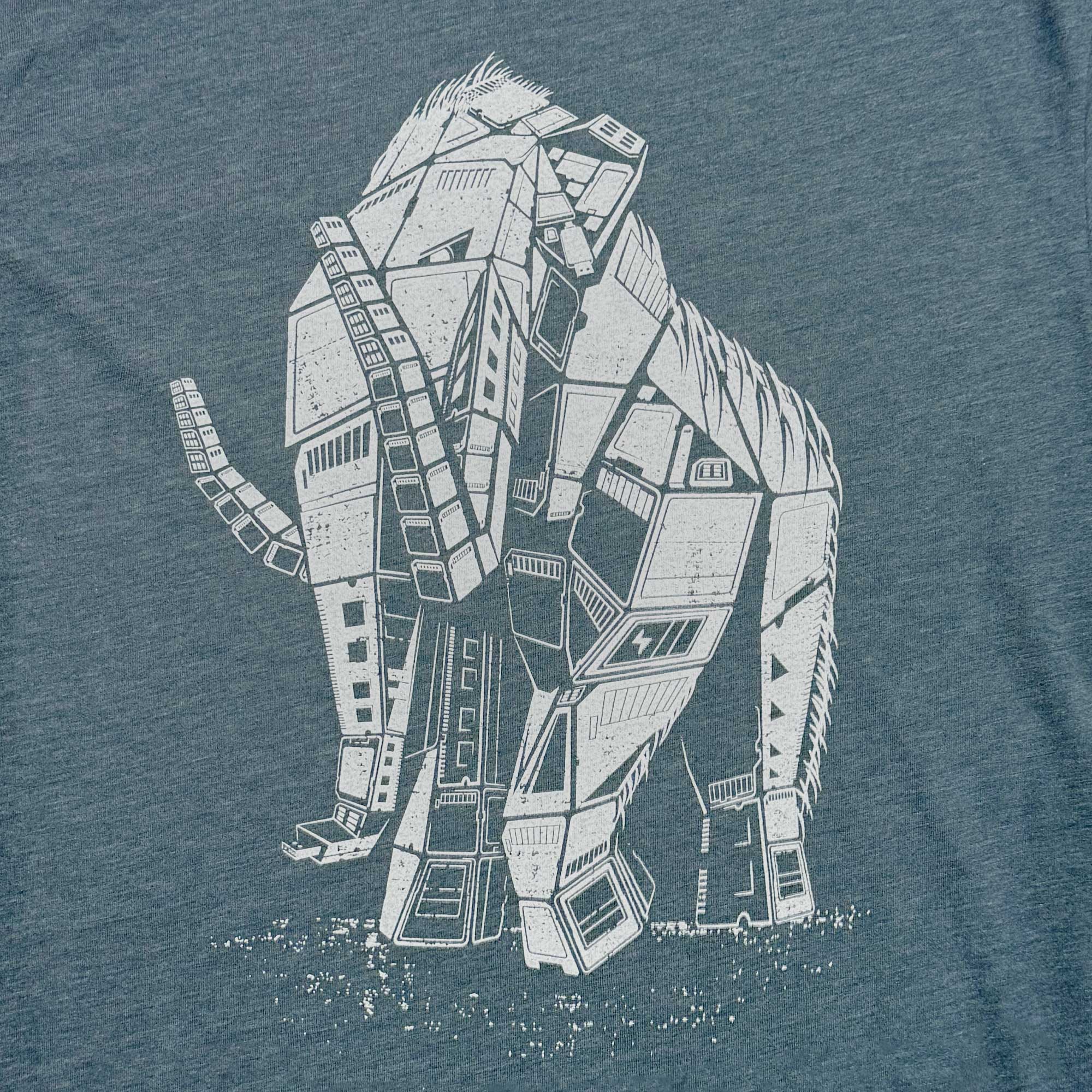 Techy Mammoth Graphic T-shirt for Geeks