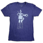 Tin Man with Heart Hands graphic t-shirt in twilight purple by STORY SPARK