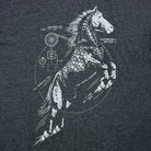 Horse Power graphic tee with technical diagrams for science and engineering geeks