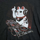 Lucky Mix graphic t-shirt for women - DJ Lucky Cat - original design by STORY SPARK